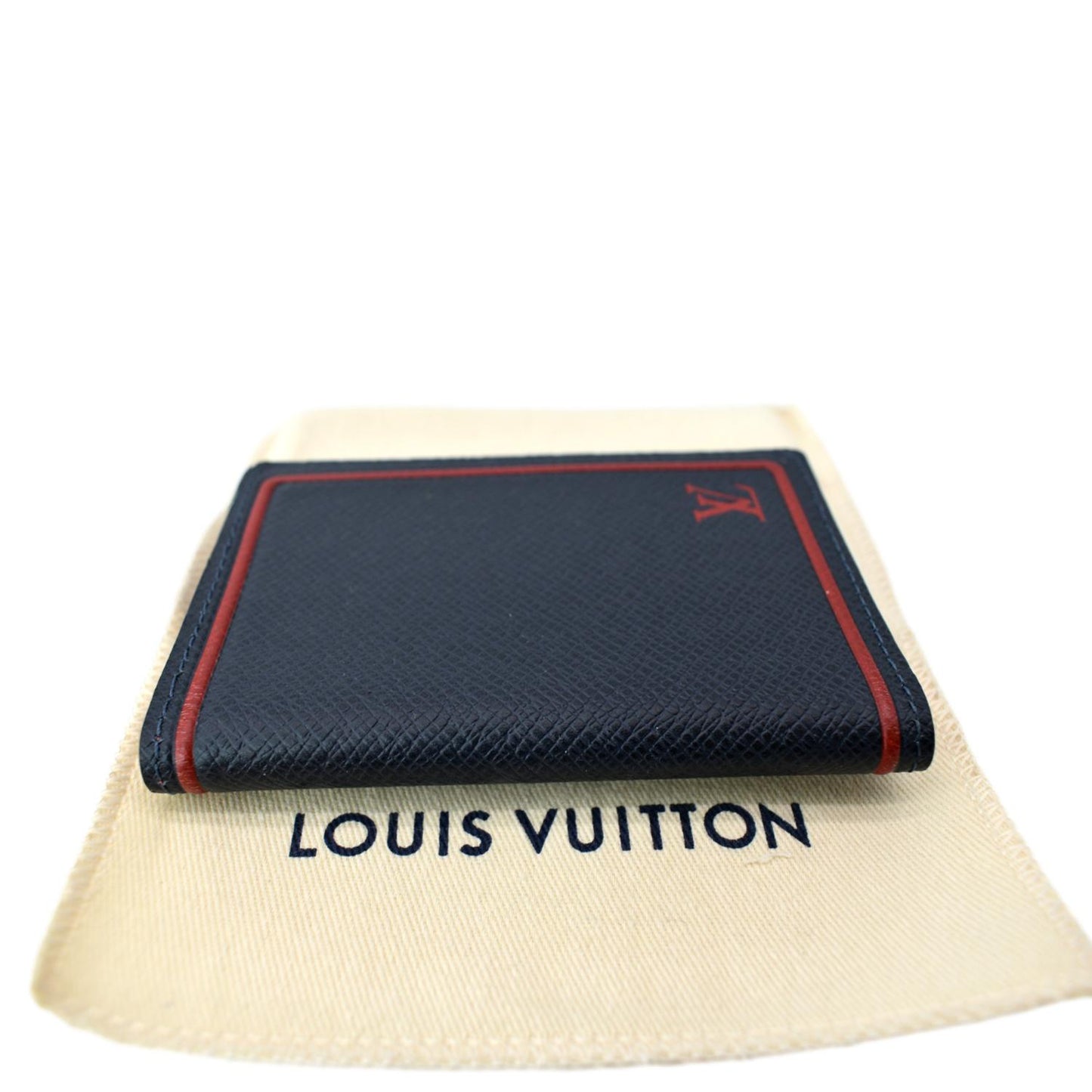 LOUIS VUITTON Taiga Leather Pocket Organizer Marine