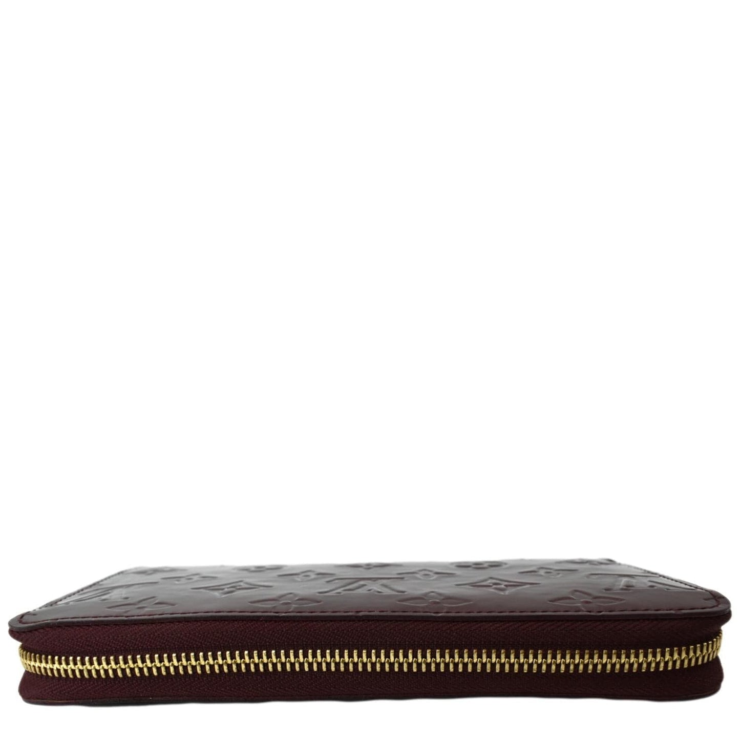 LOUIS VUITTON Monogram Vernis Zippy Wallet Amarante