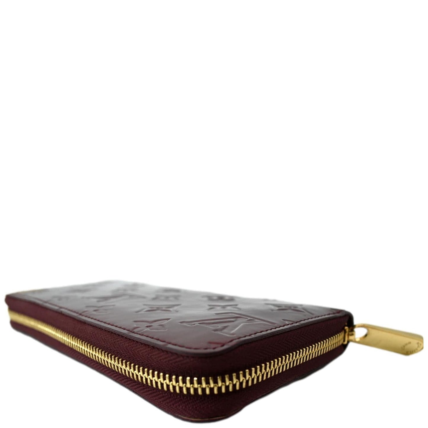 LOUIS VUITTON Monogram Vernis Zippy Wallet Amarante