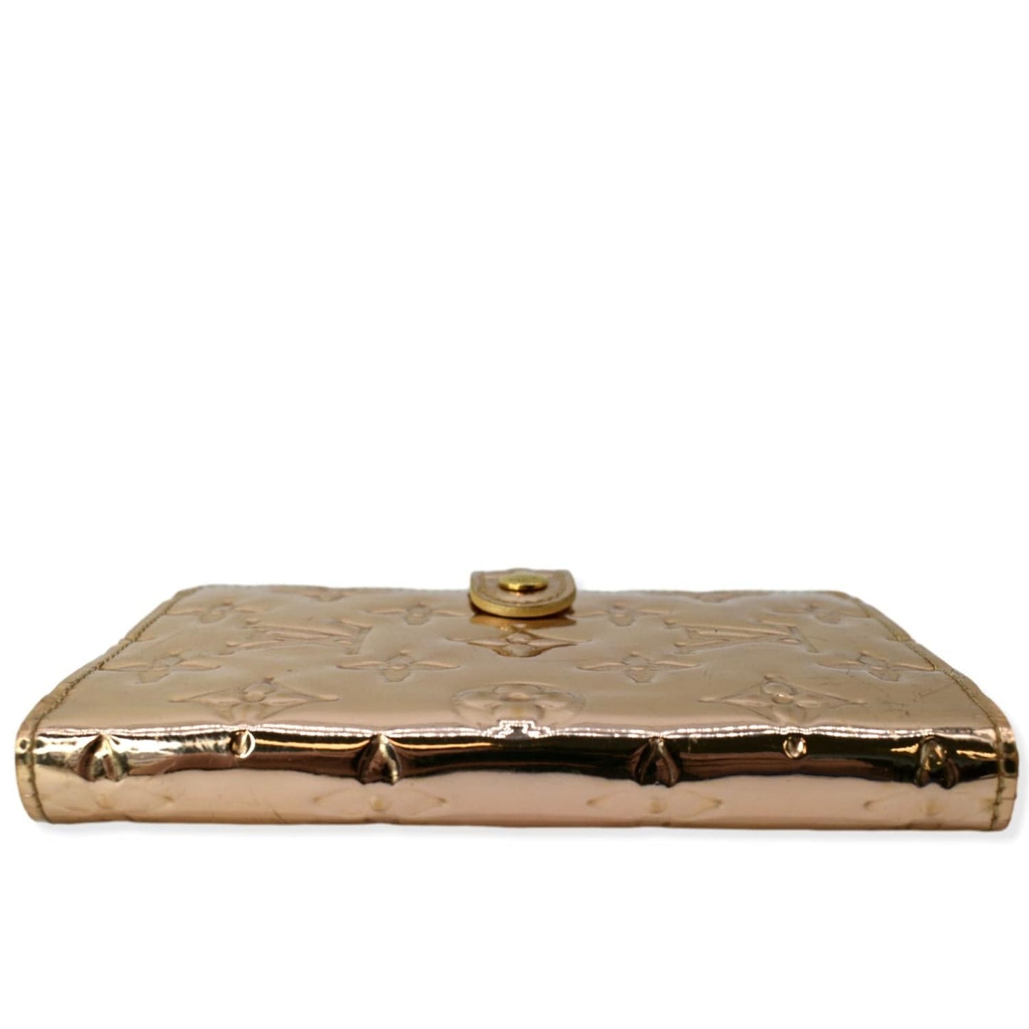 LOUIS VUITTON Miroir Small Monogram Embossed Ring Agenda Gold