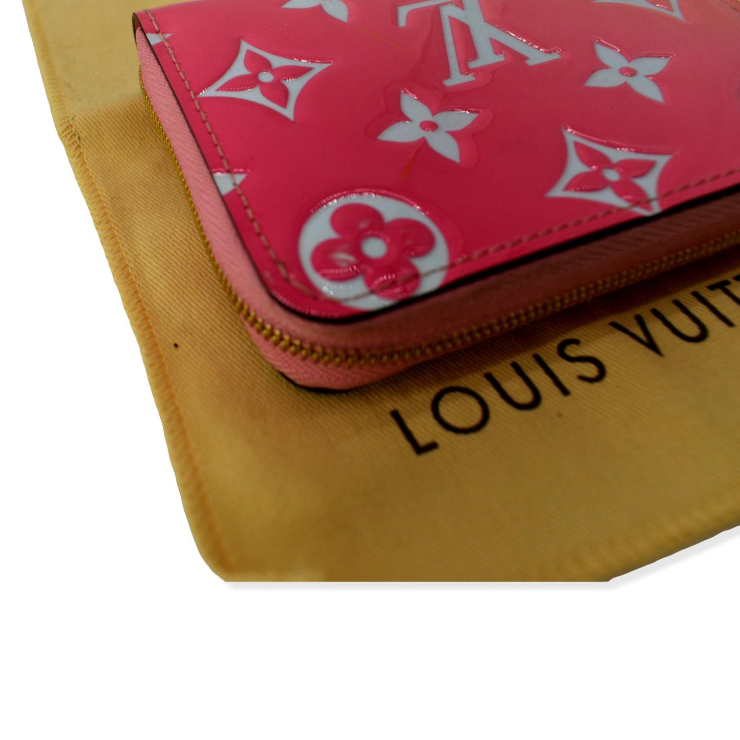 LOUIS VUITTON Vernis Leather Zippy Coin Purse Sunrise