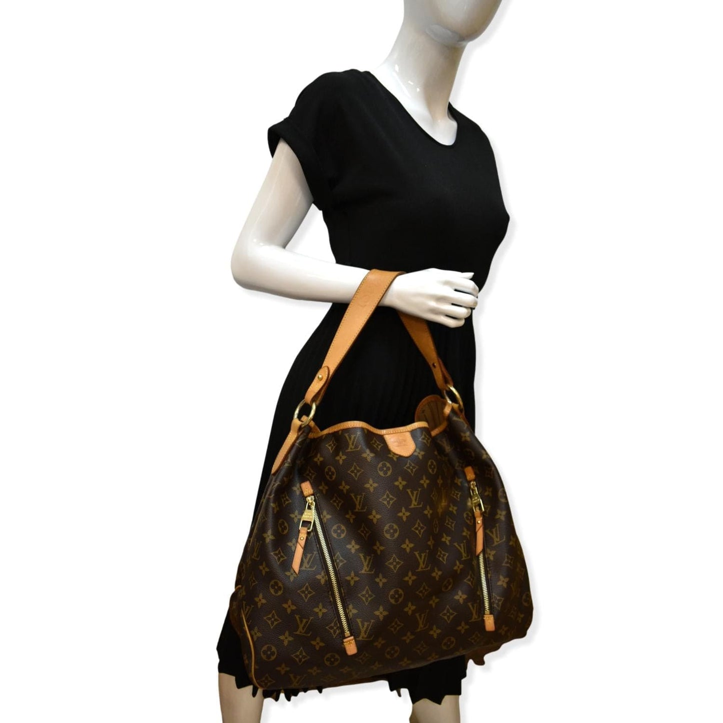 LOUIS VUITTON  Delightful GM Monogram Canvas Hobo Bag Brown