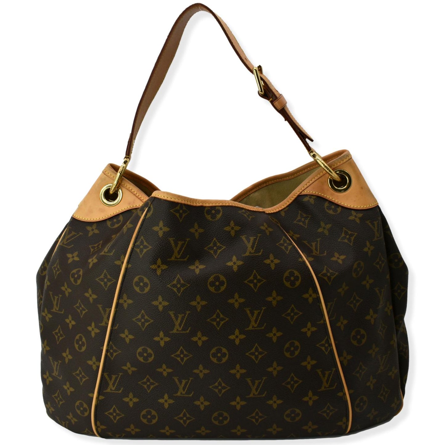 LOUIS VUITTON Galliera GM Monogram Canvas Shoulder Bag Brown