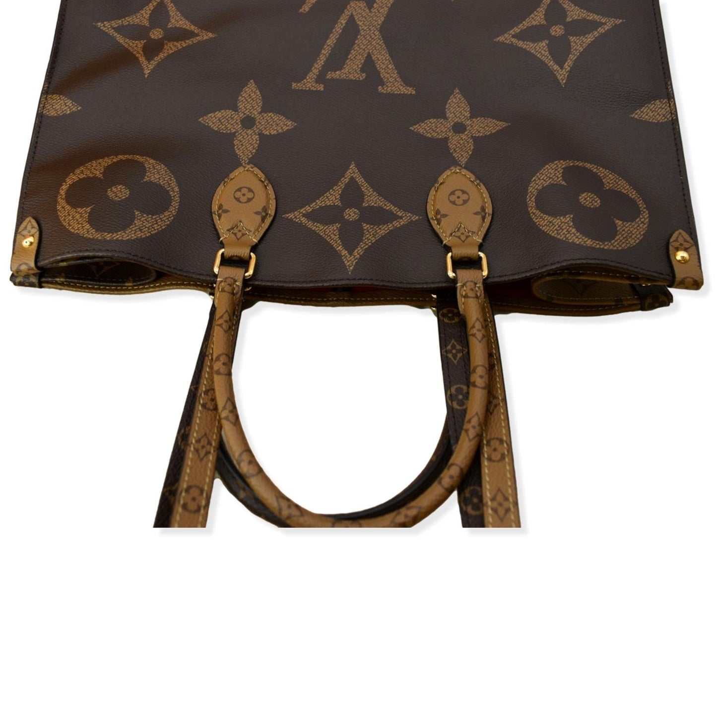 LOUIS VUITTON Onthego GM Giant Monogram Canvas Tote Shoulder Bag Brown - Hot Deals