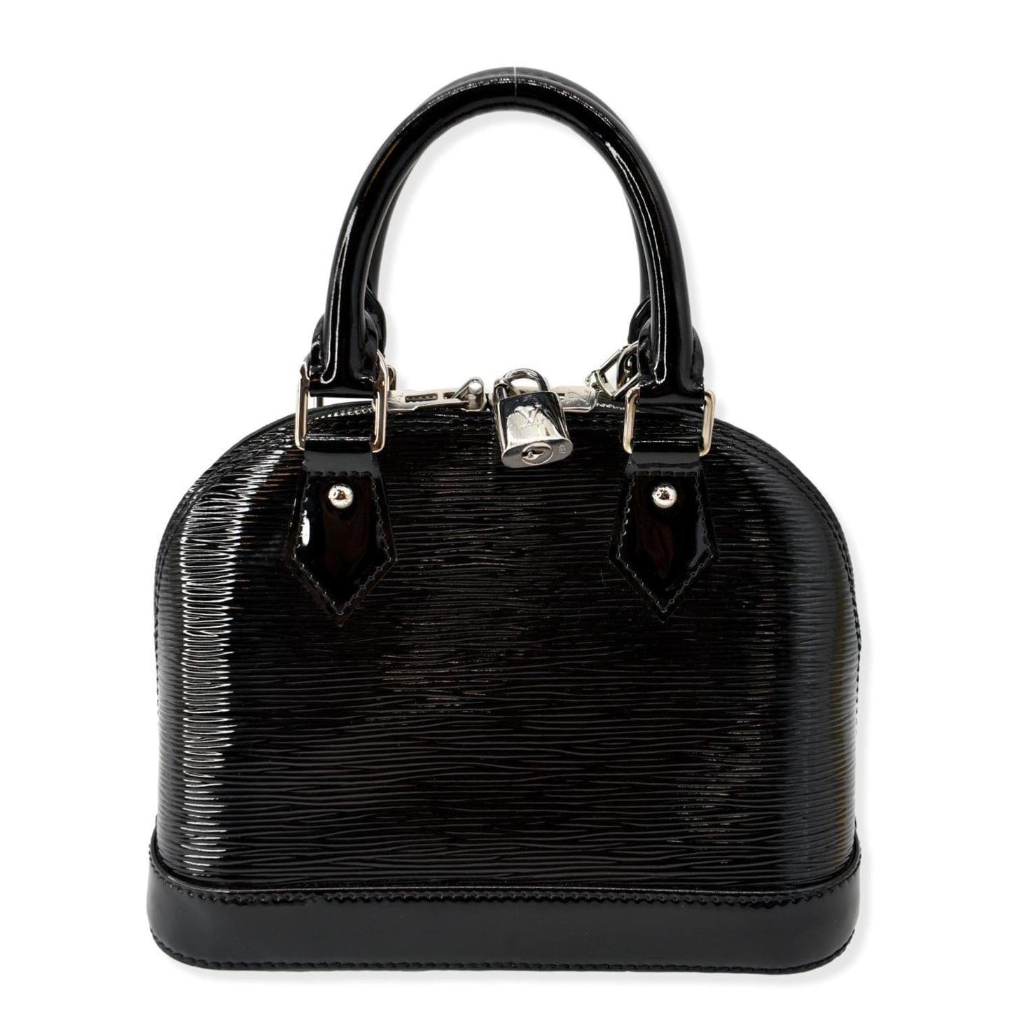 LOUIS VUITTON Alma BB Electric Epi Leather Crossbody Bag Black