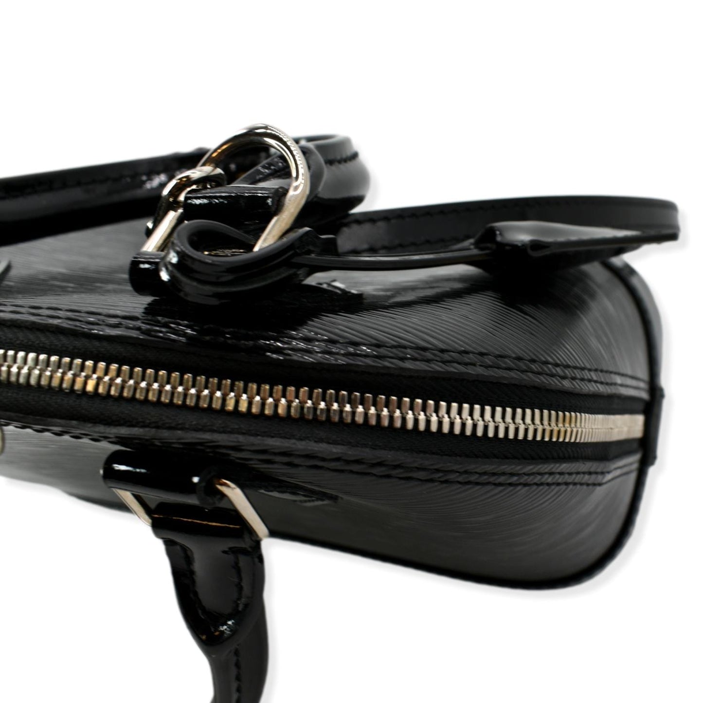 LOUIS VUITTON Alma BB Electric Epi Leather Crossbody Bag Black