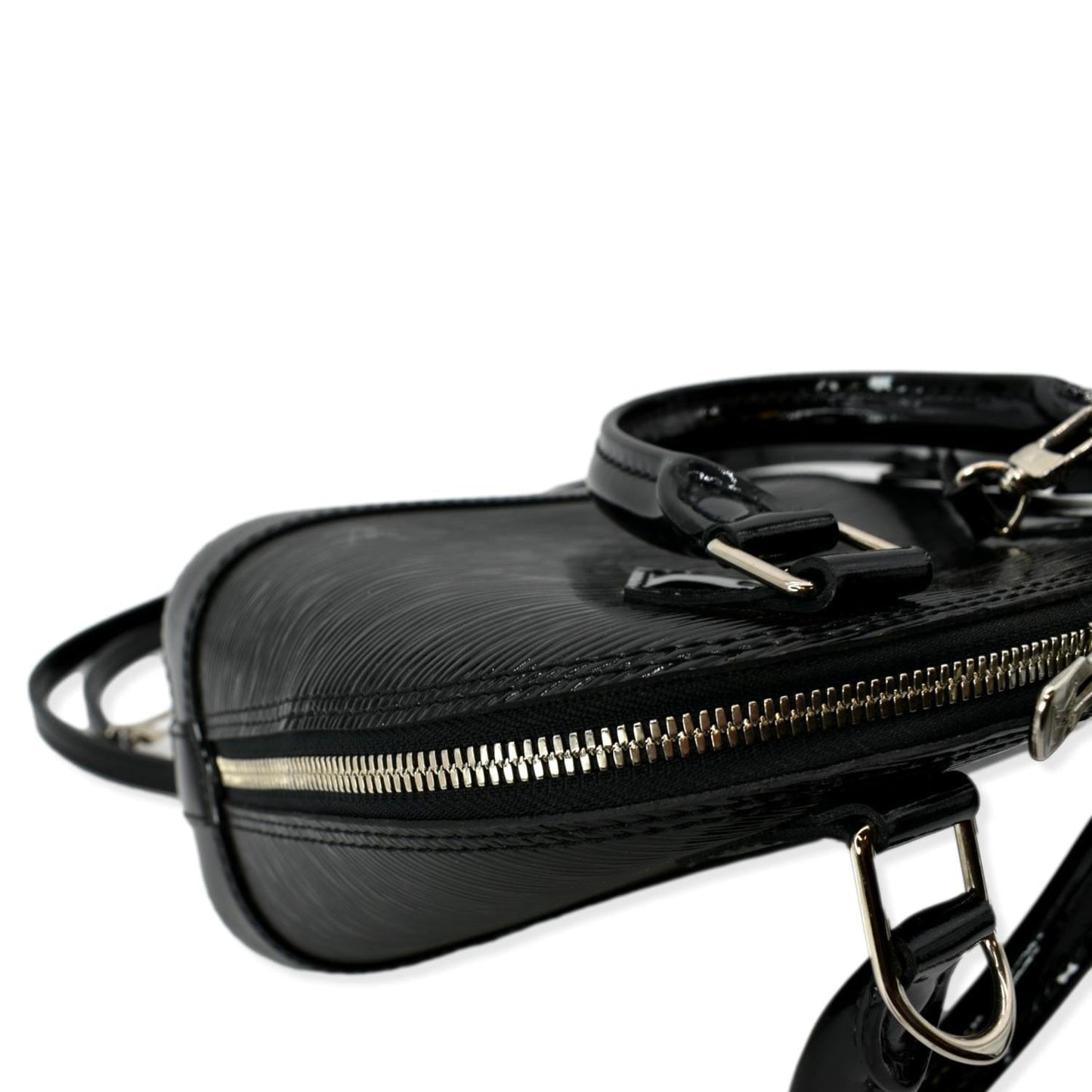 LOUIS VUITTON Alma BB Electric Epi Leather Crossbody Bag Black