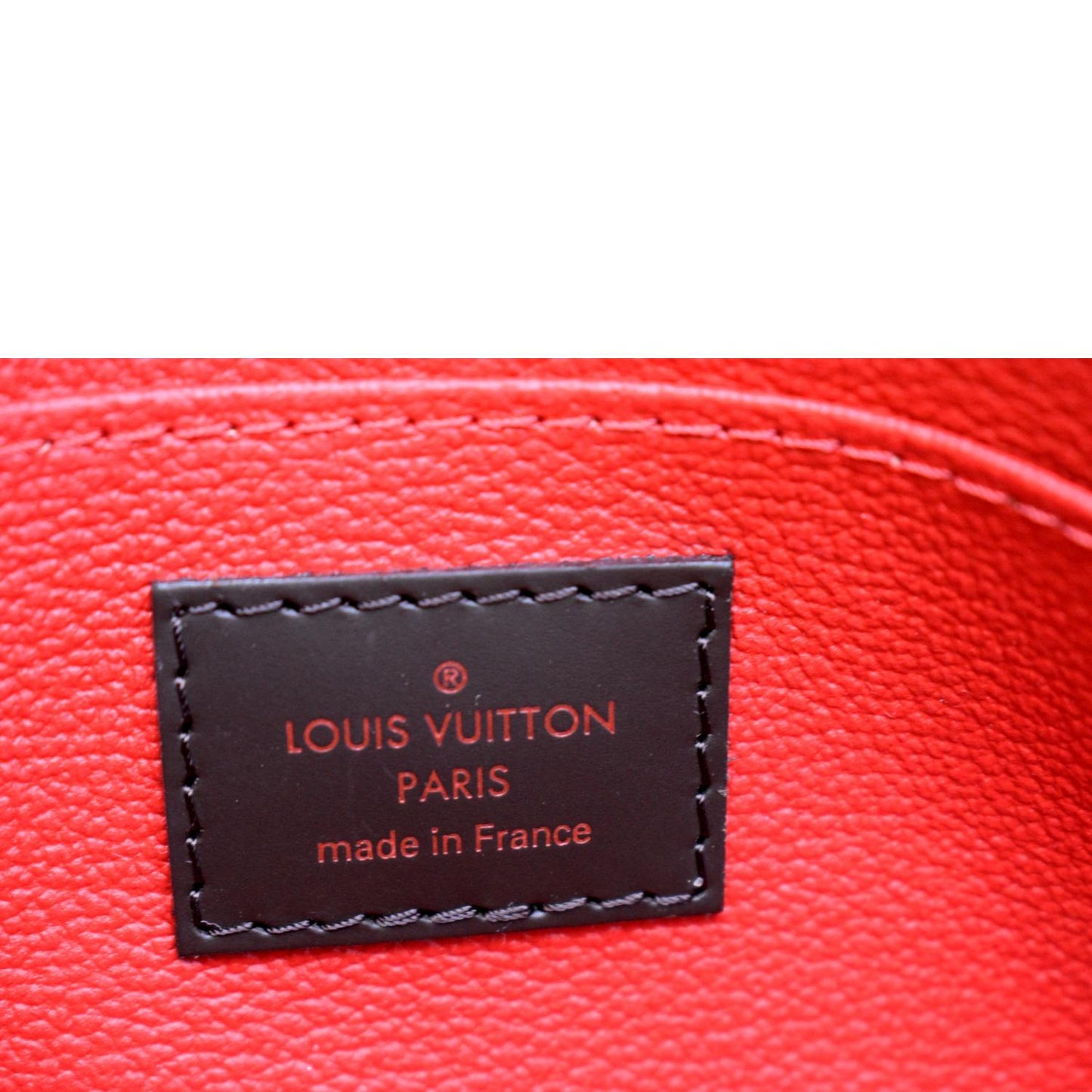 LOUIS VUITTON Damier Ebene Cosmetic Pouch Brown