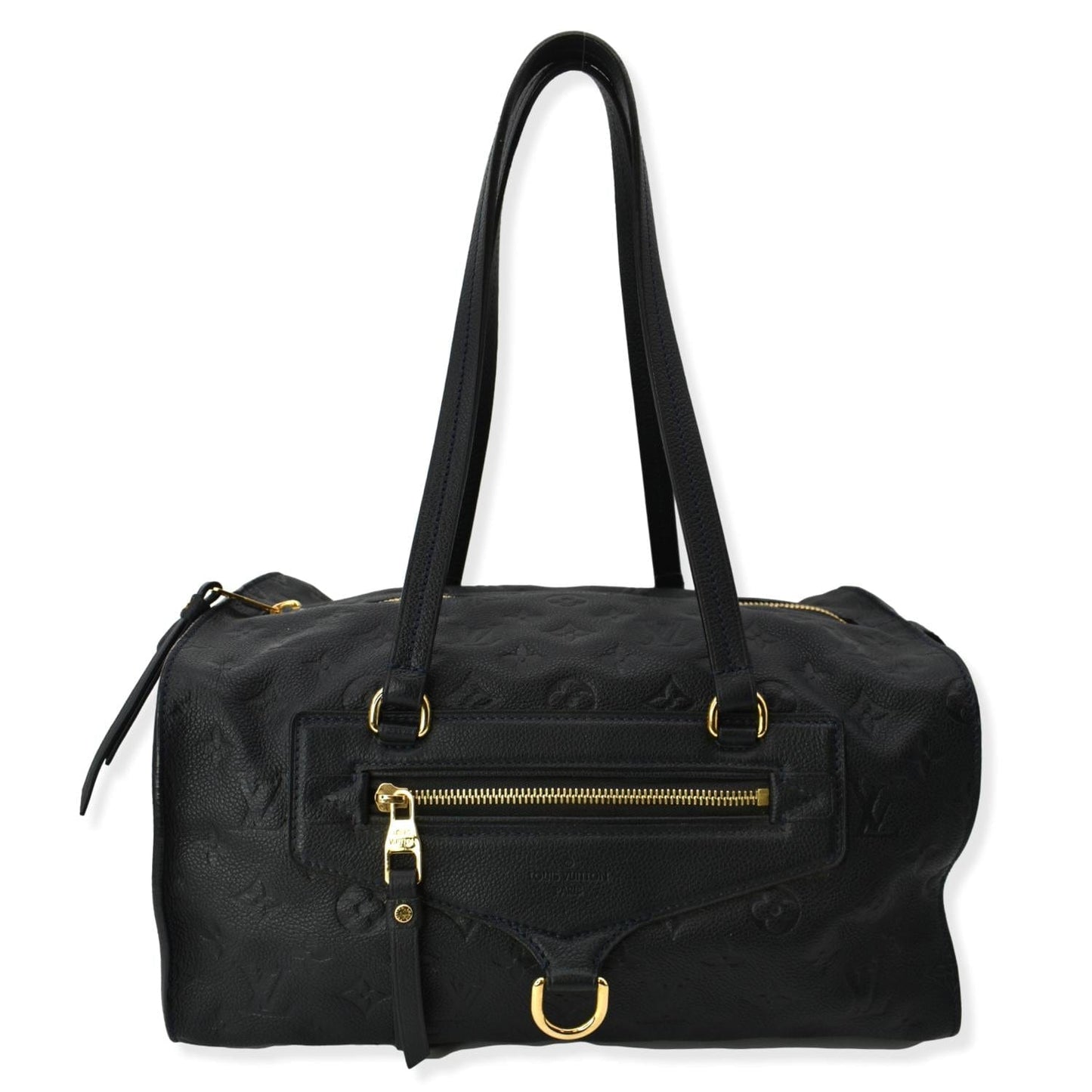 LOUIS VUITTON Inspiree Monogram Empreinte Leather Shoulder Bag Black