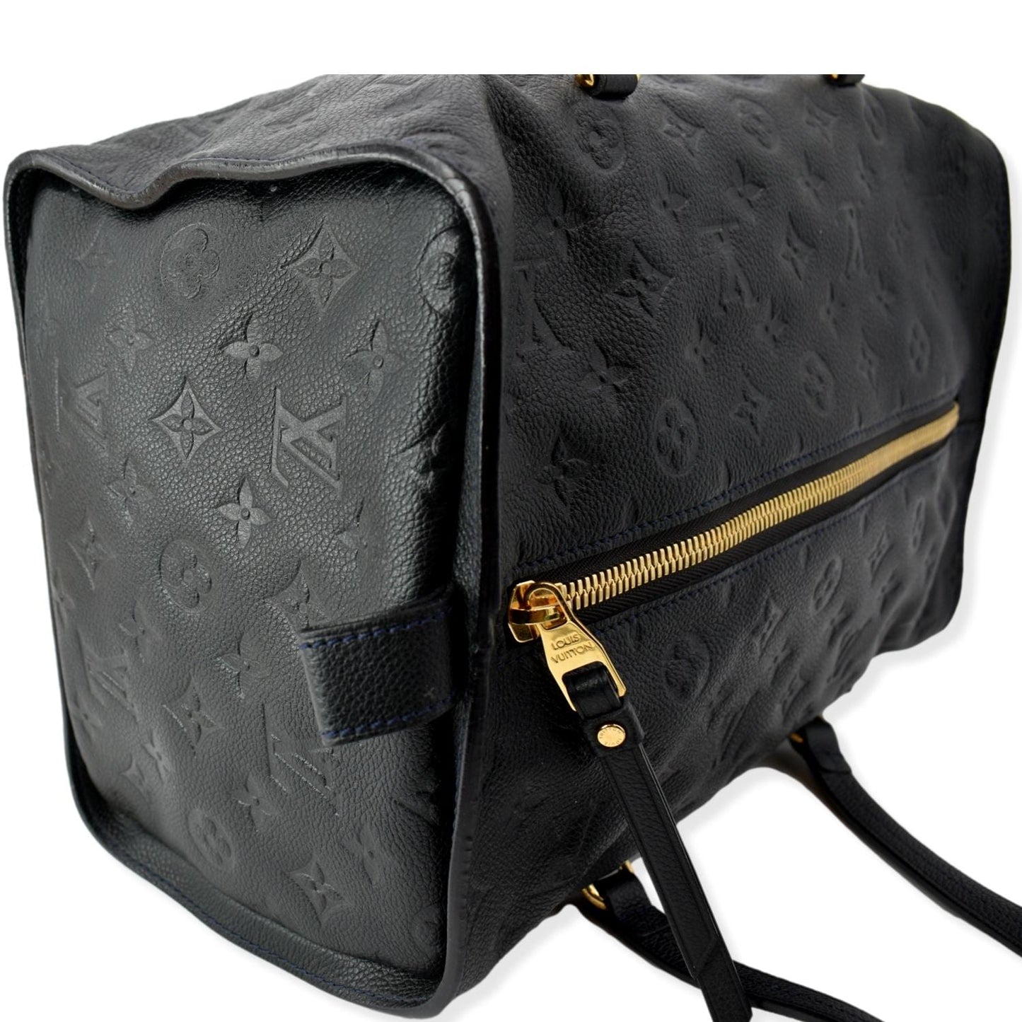 LOUIS VUITTON Inspiree Monogram Empreinte Leather Shoulder Bag Black