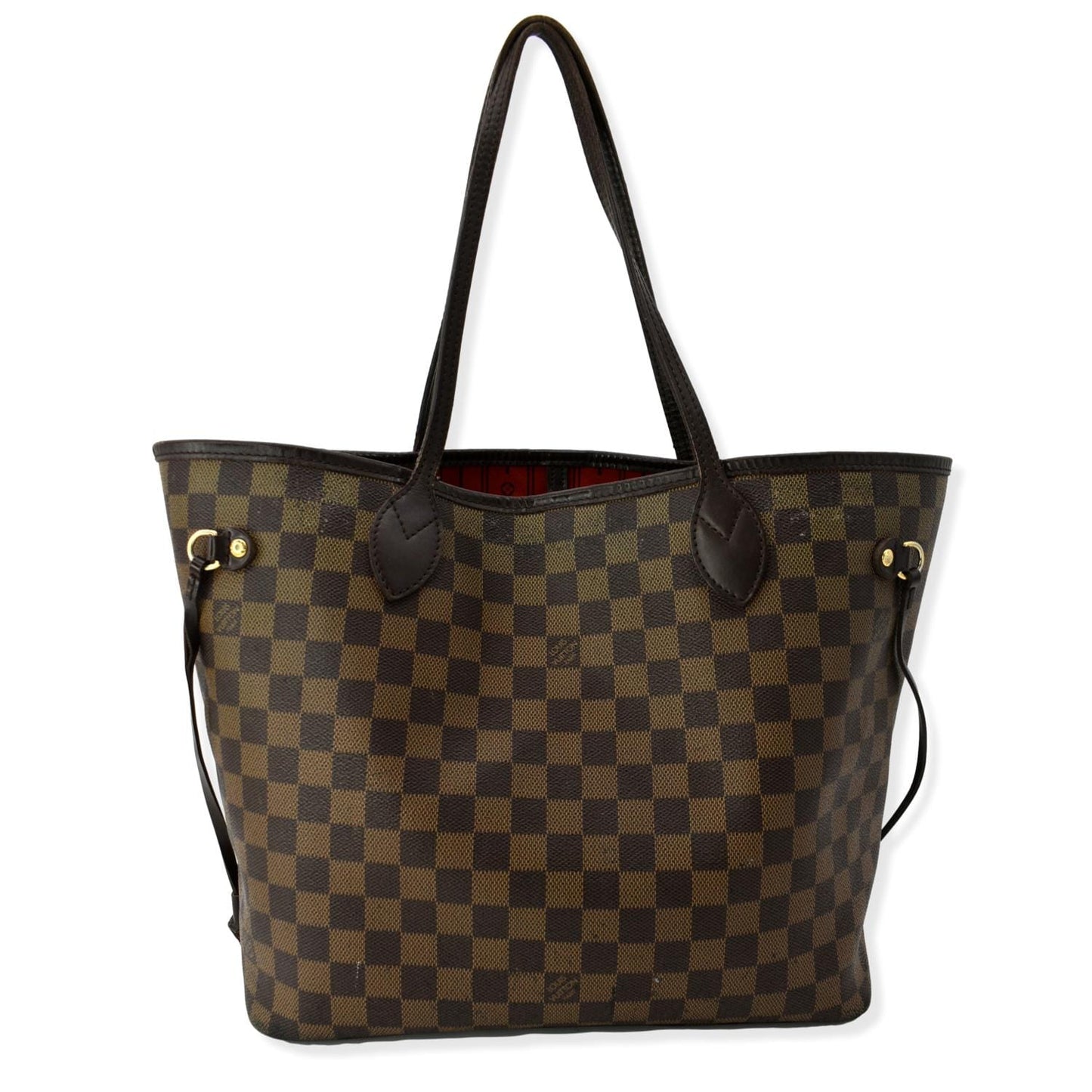 LOUIS VUITTON  Neverfull MM Damier Ebene Tote Bag Brown