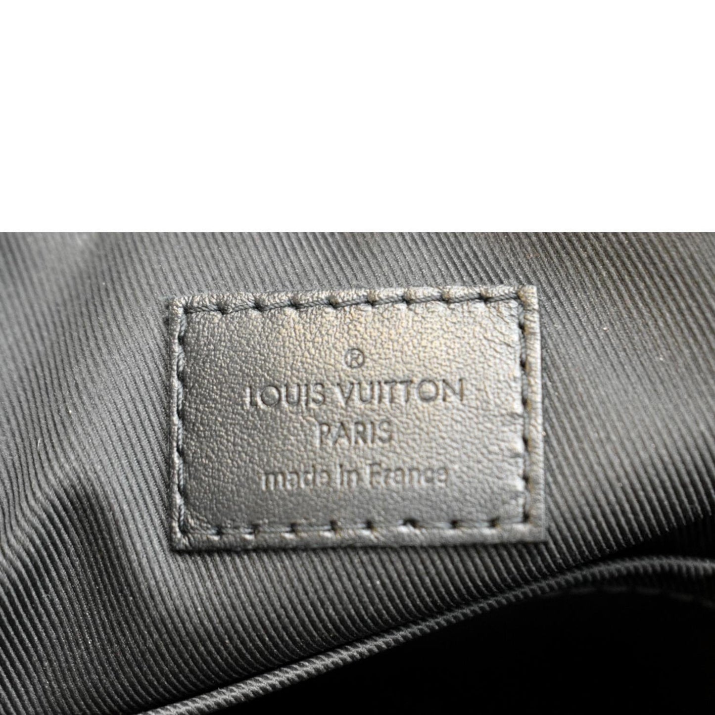 LOUIS VUITTON Trio Monogram Eclipse Messenger Bag Grey