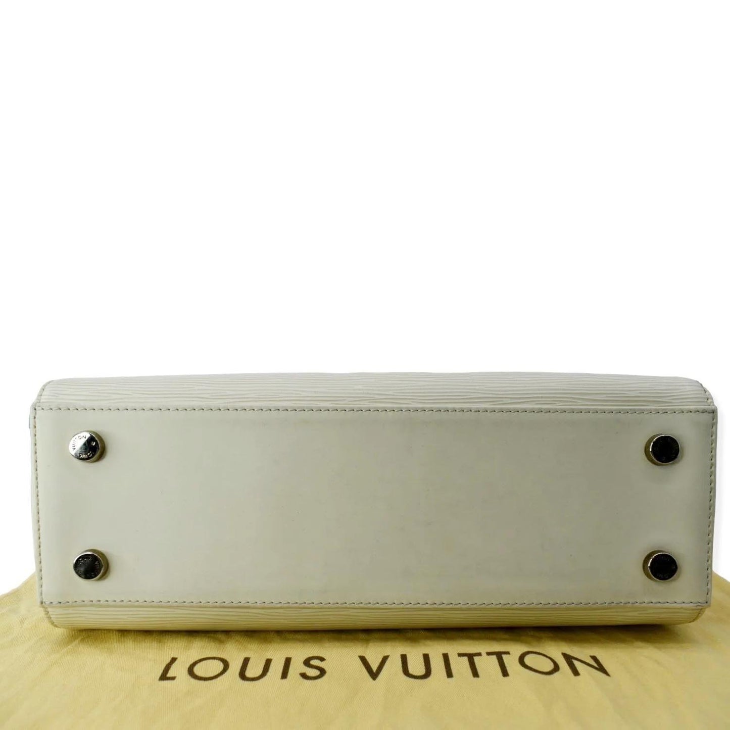 LOUIS VUITTON Brea MM Epi Leather Satchel Shoulder Bag Ivory
