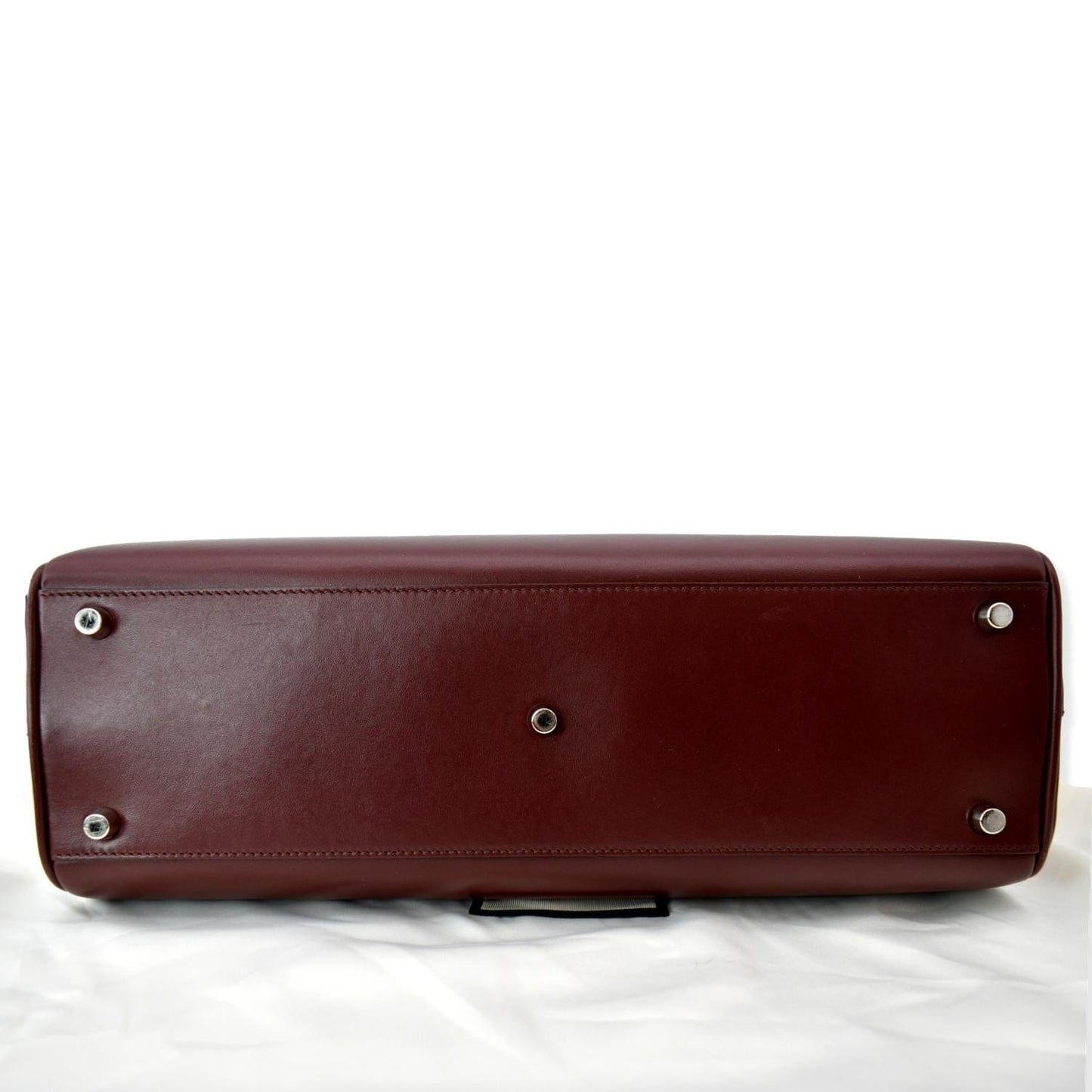 GUCCI Zumi Medium Leather Top Handle Bag Burgundy 564714