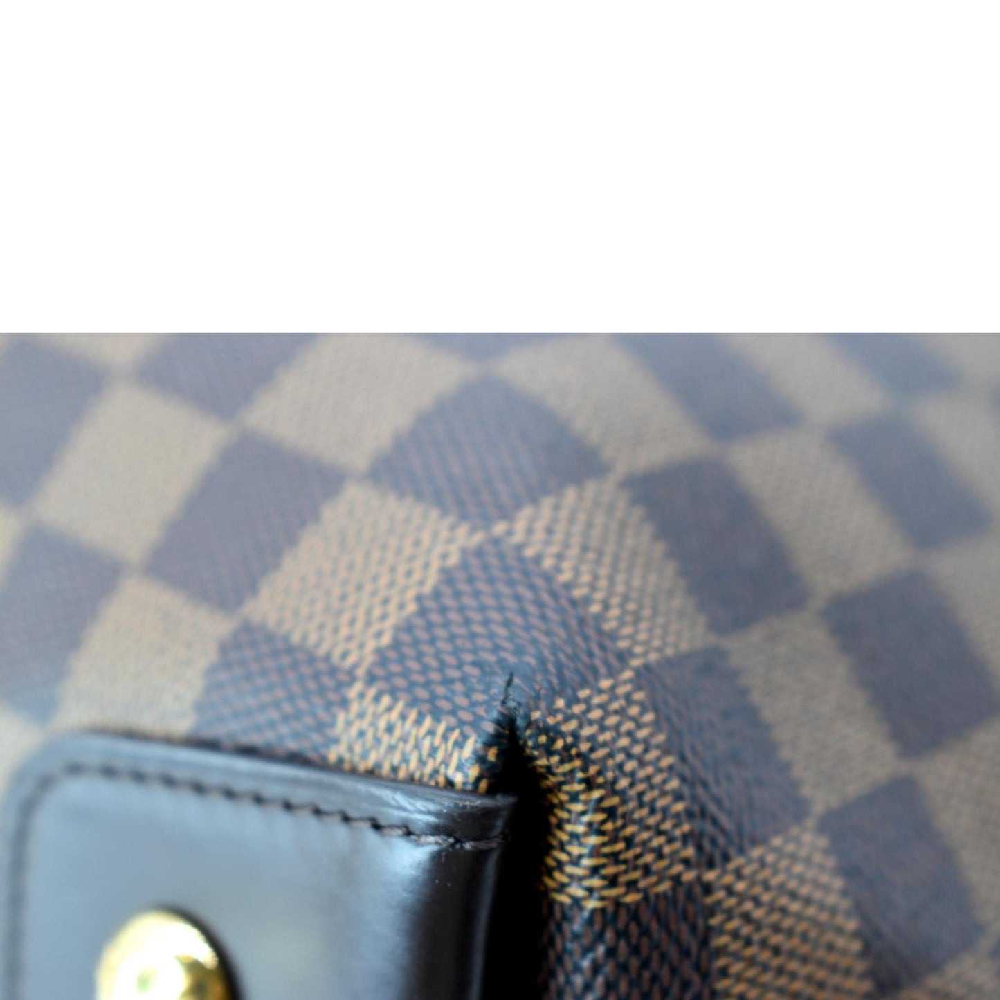 LOUIS VUITTON Duomo Hobo Damier Ebene Hobo Bag Brown