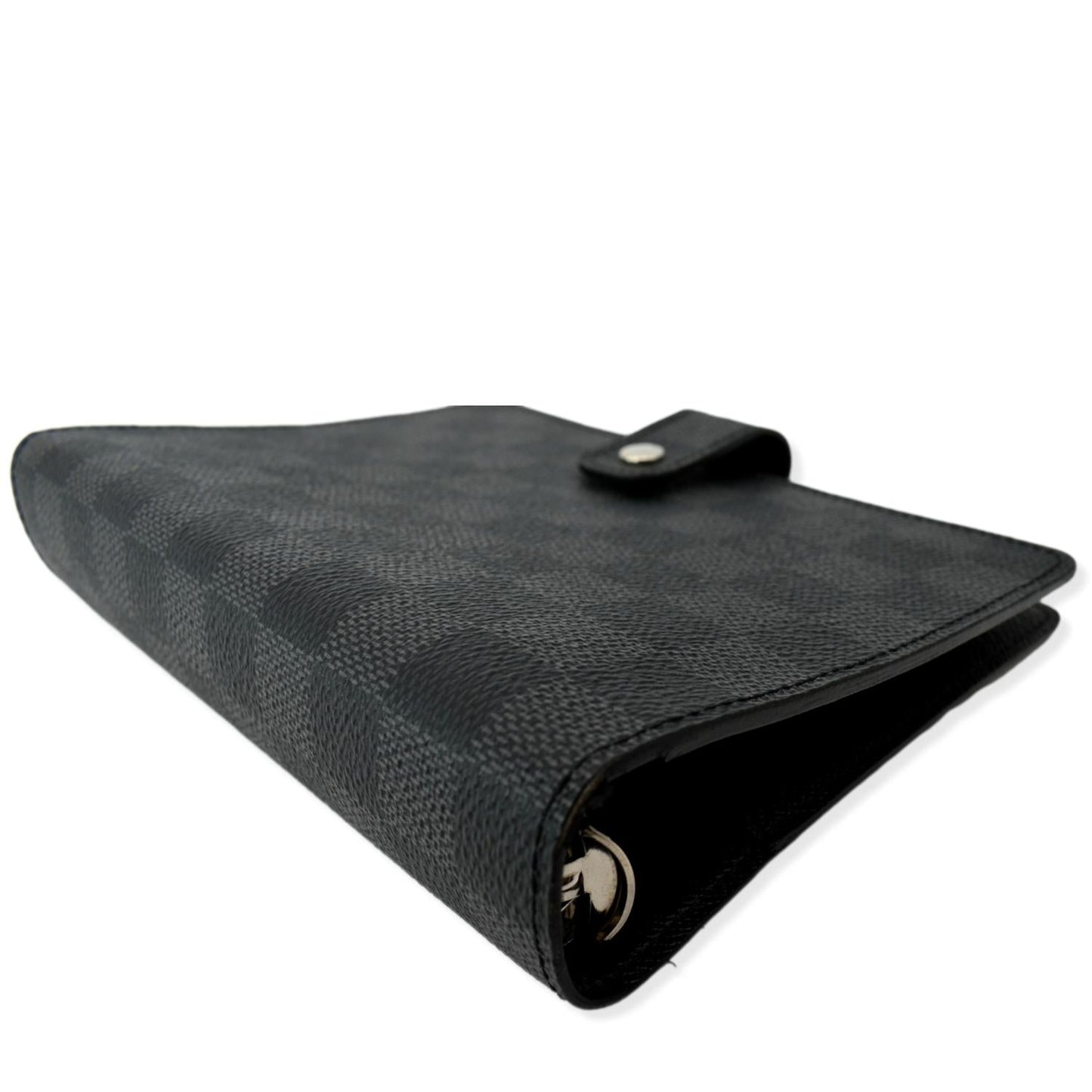 LOUIS VUITTON Damier Graphite Agenda MM Wallet Black