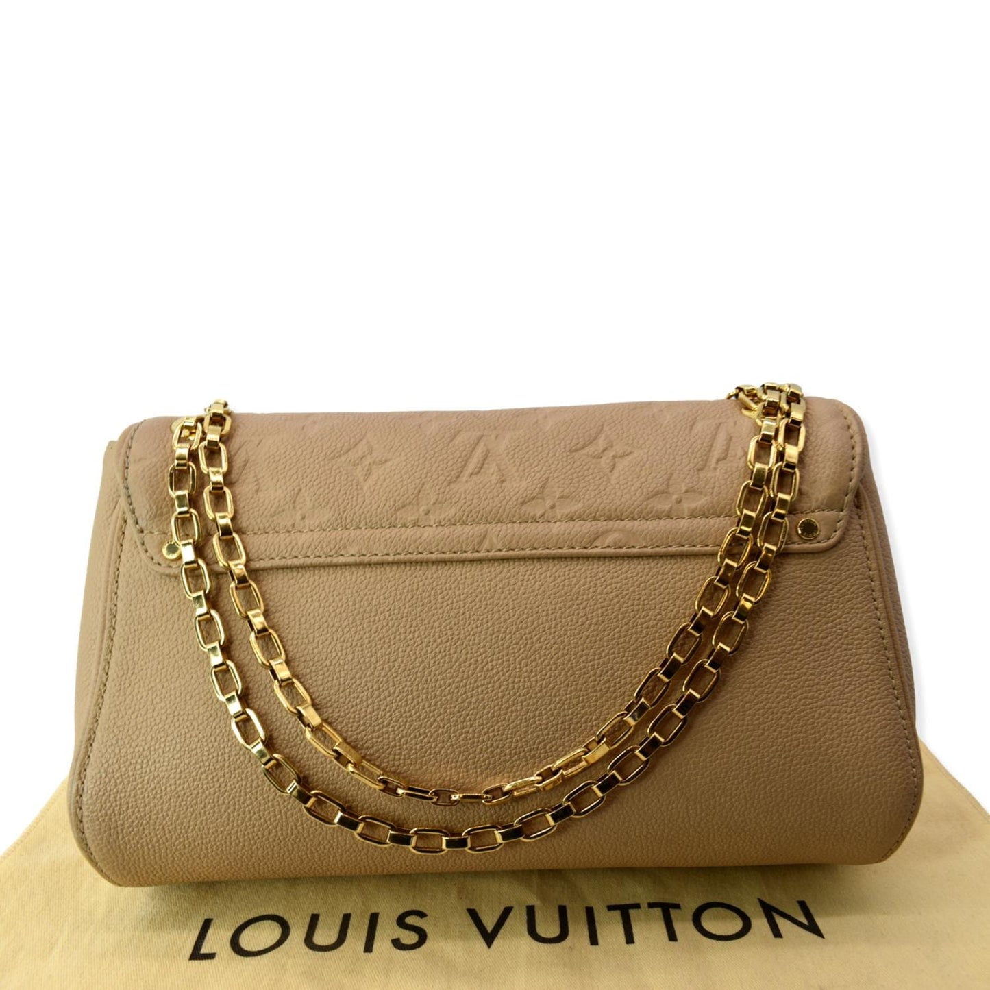 LOUIS VUITTON Saint Germain PM Monogram Leather Shoulder Bag Dune