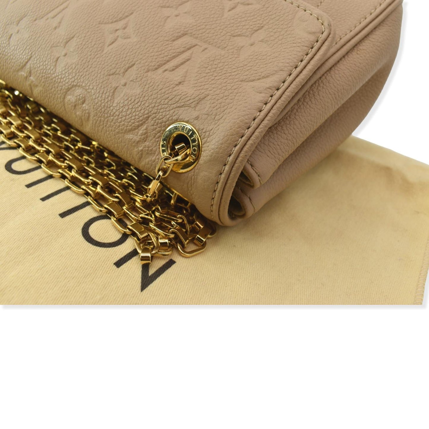 LOUIS VUITTON Saint Germain PM Monogram Leather Shoulder Bag Dune