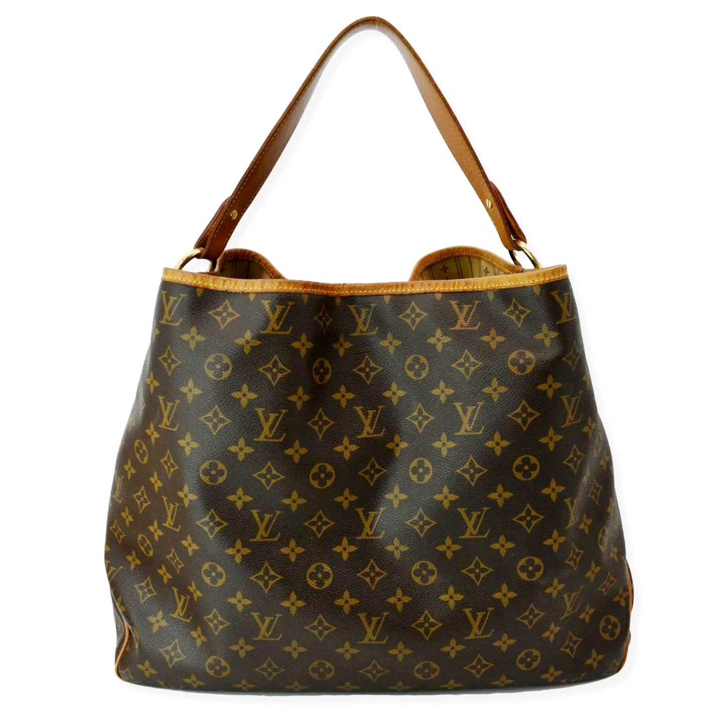 LOUIS VUITTON  Delightful GM Monogram Canvas Hobo Bag Brown