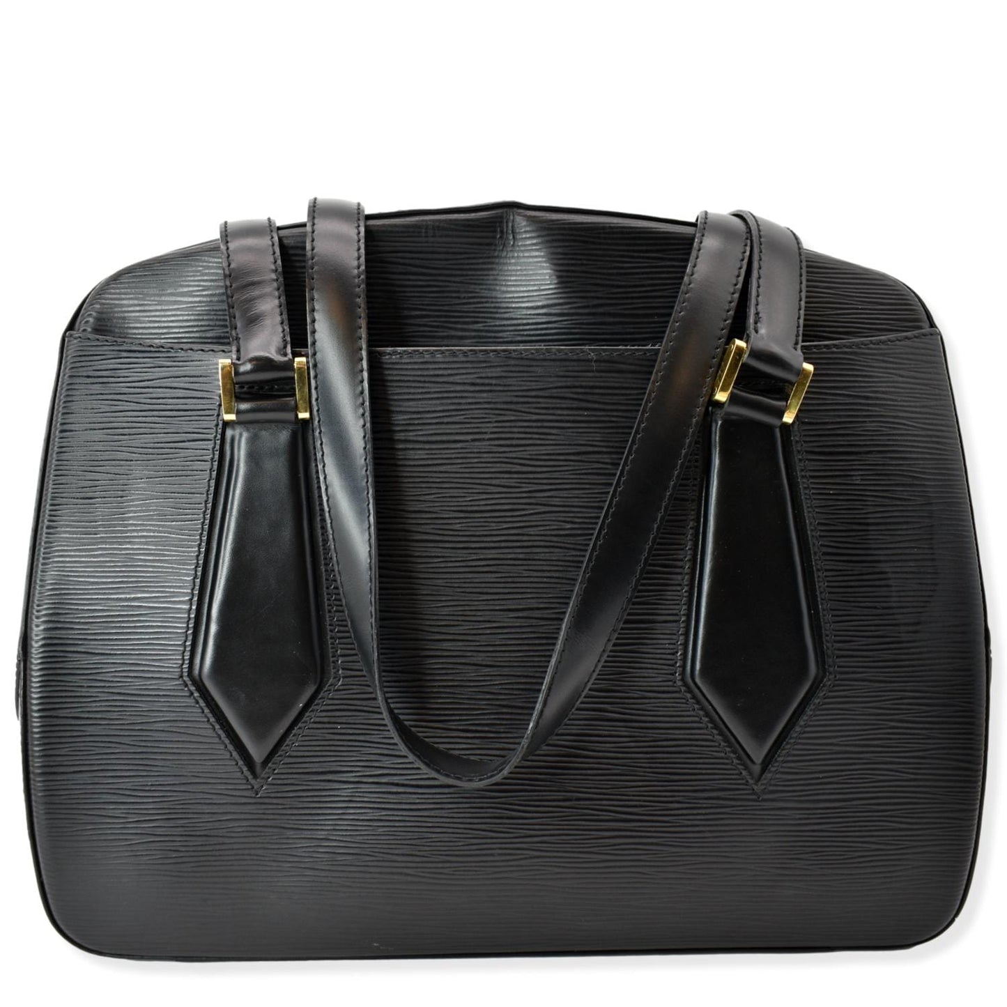 LOUIS VUITTON Voltaire Epi Leather Shoulder Bag Black