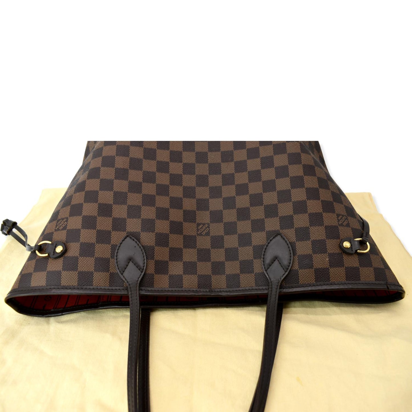 LOUIS VUITTON  Neverfull MM Damier Ebene Shoulder Bag Brown