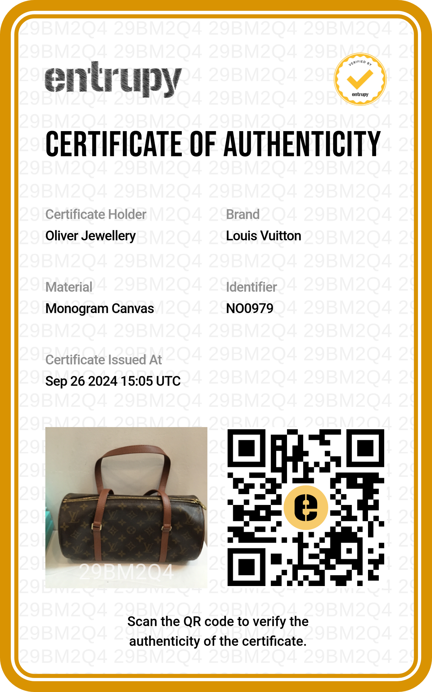 Louis Vuitton Vintage Monogram Papillon 30