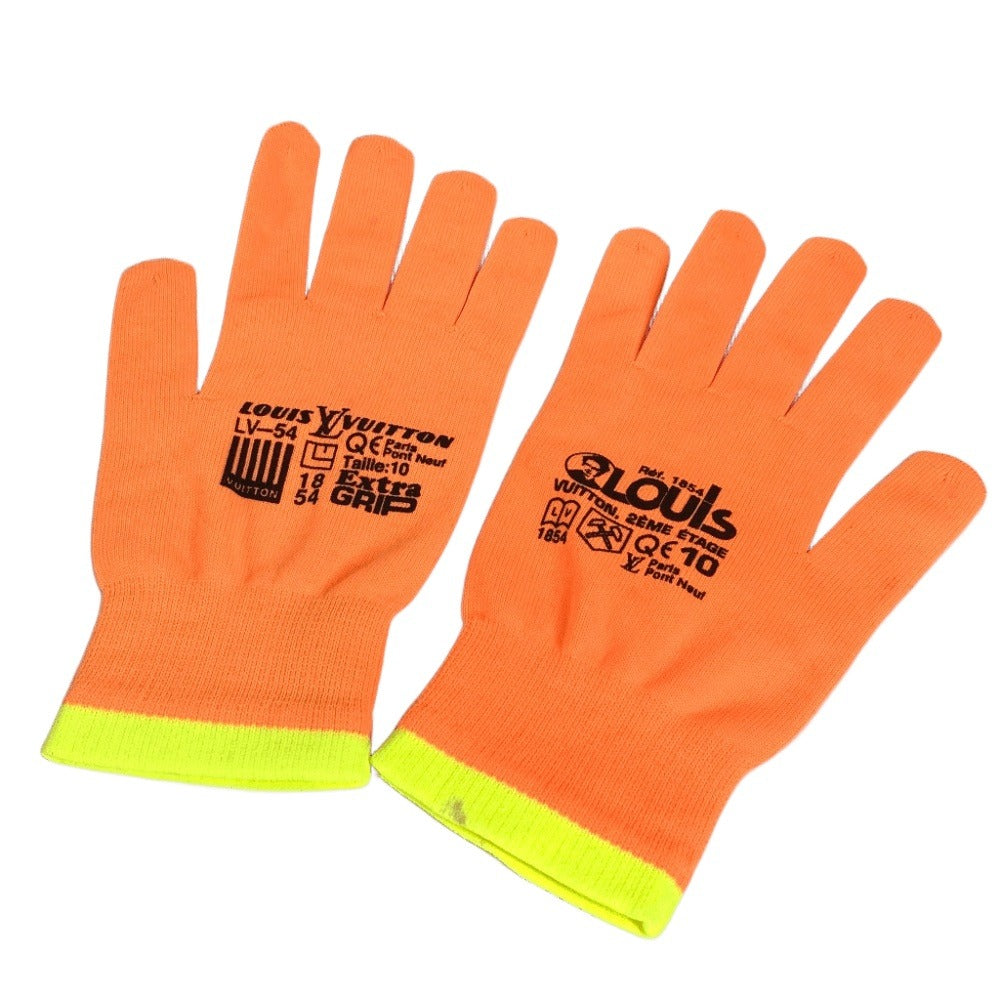 LOUIS VUITTON gloves MP2371 Nylon, Polyurethane Orange Military hand Gon RGB