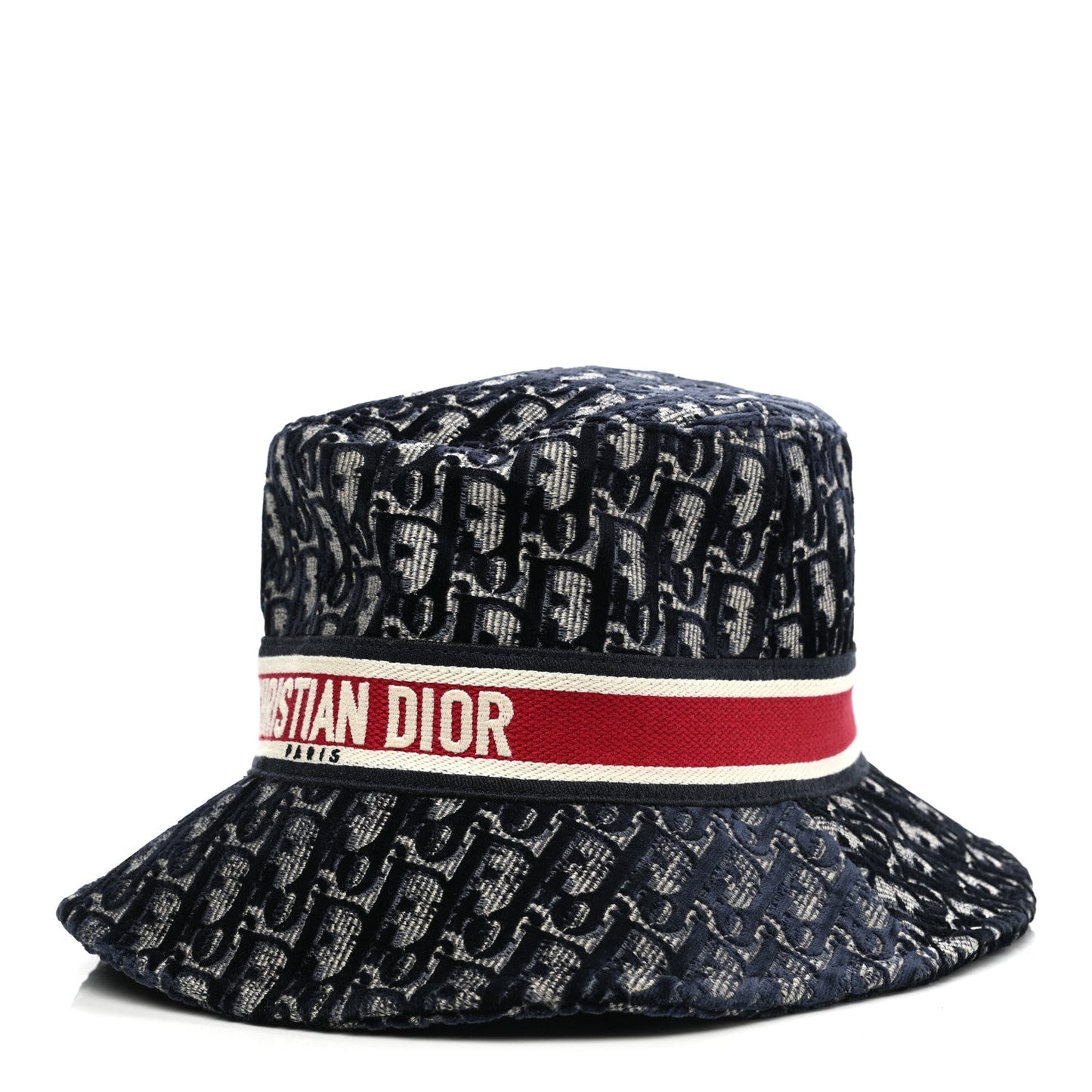 DIOR VELVET OBLIQUE LARGE BRIM BUCKET HAT