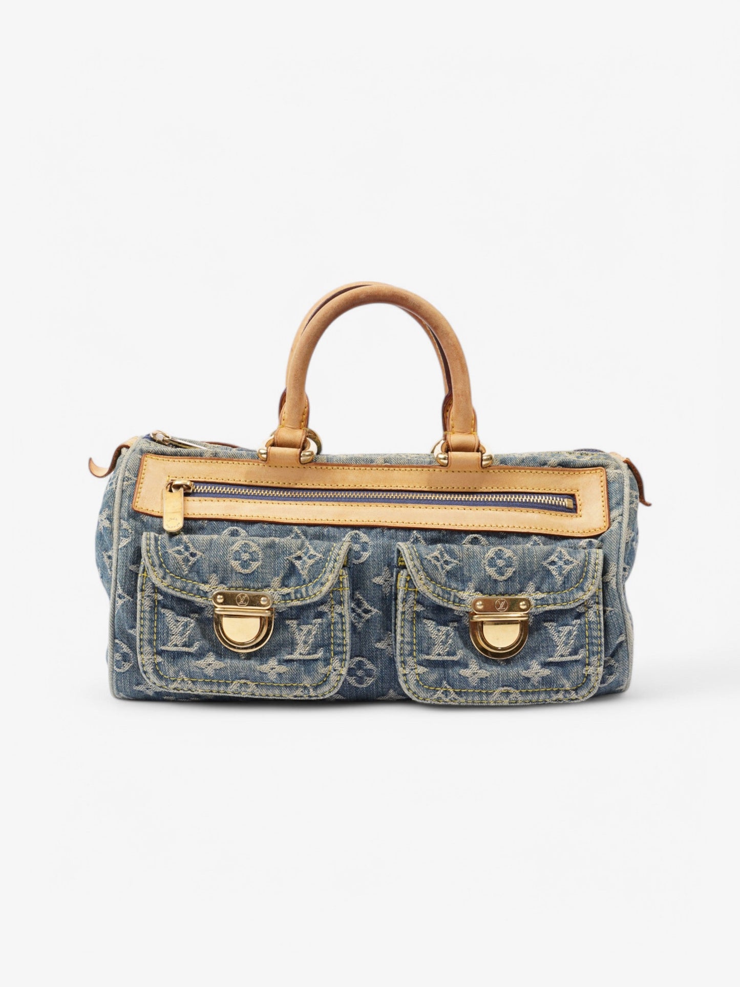 Louis Vuitton Denim Speedy Blue / Beige  Denim