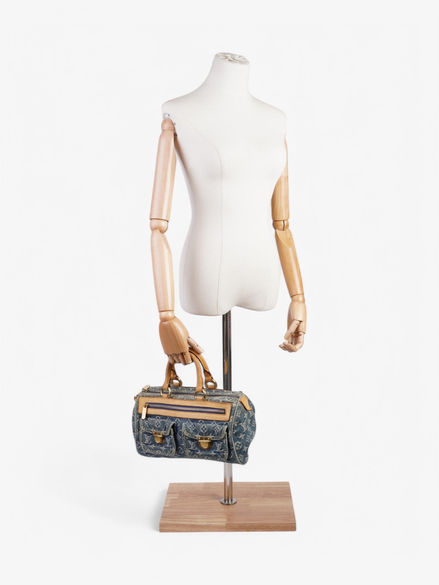 Louis Vuitton Denim Speedy Blue / Beige  Denim