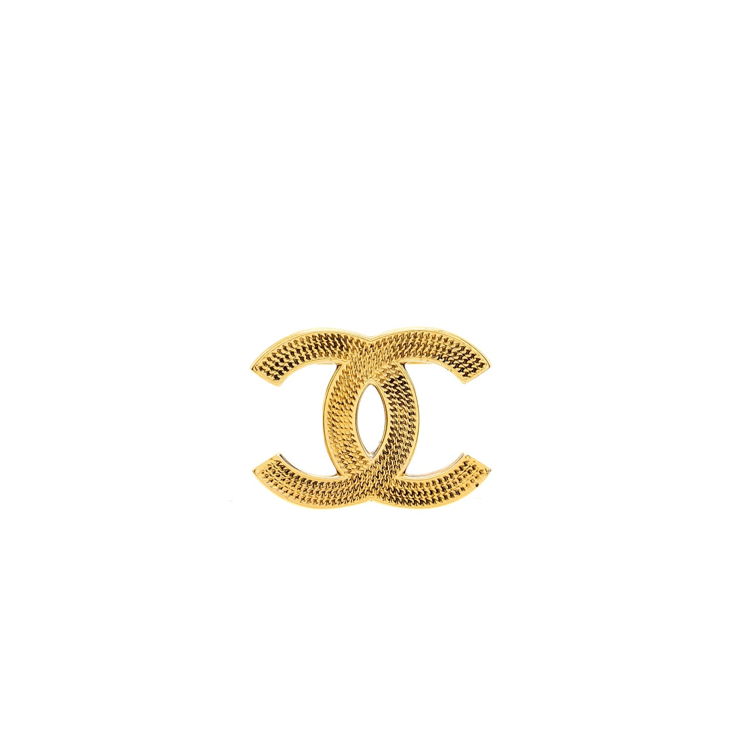 Chanel CC Brooch Gold Tone