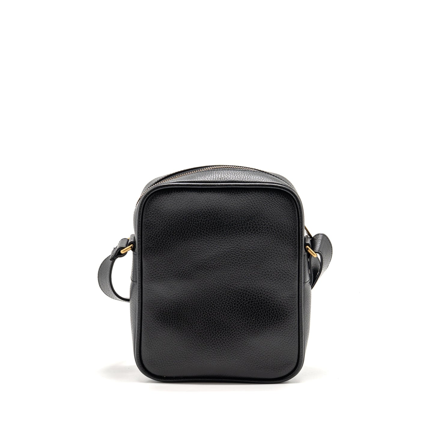 Gucci Logo Printed Messenger Crossbody Purse Calfskin Black/Multicolour