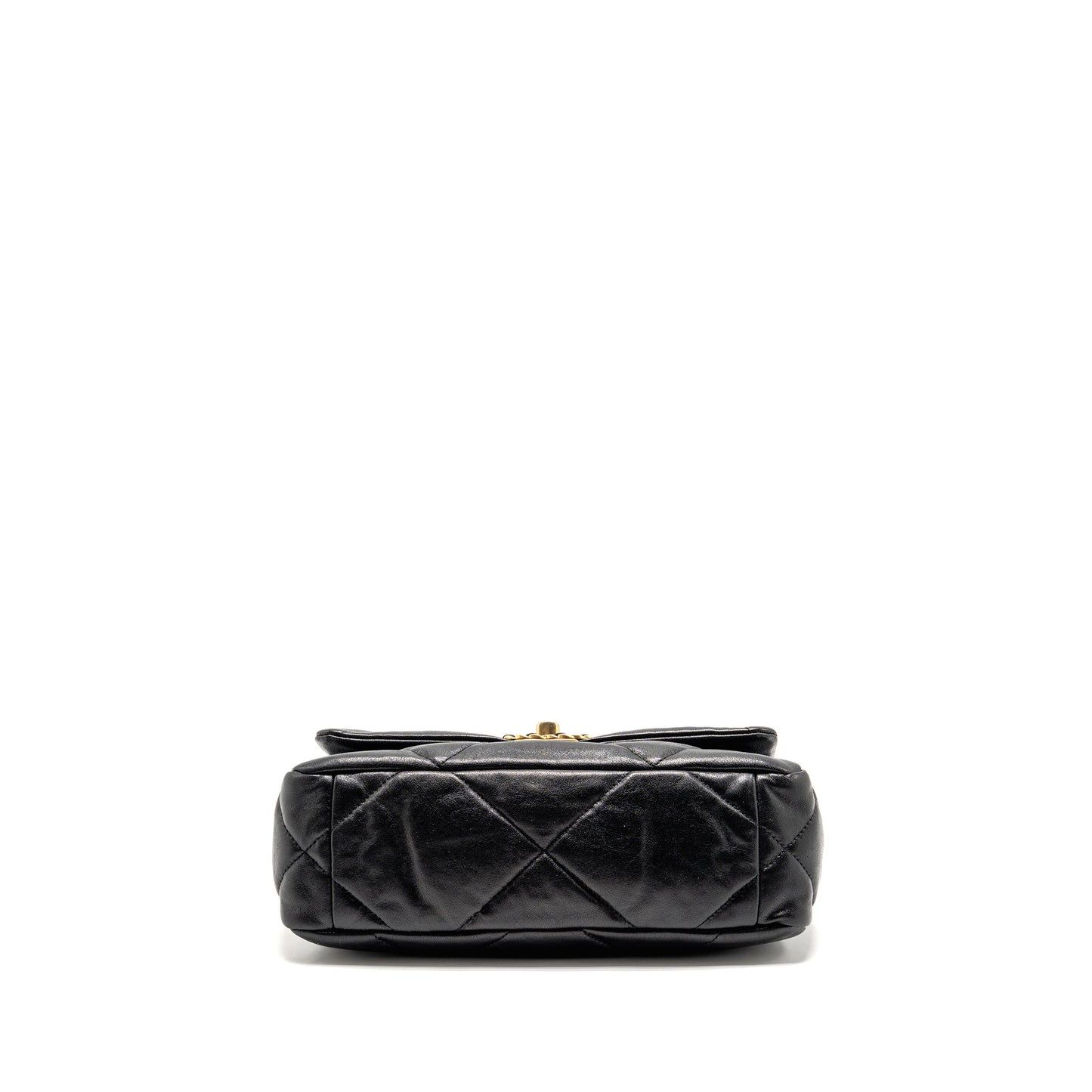 Chanel Small 19 Bag Shiny Lambskin Black Multicolour Hardware