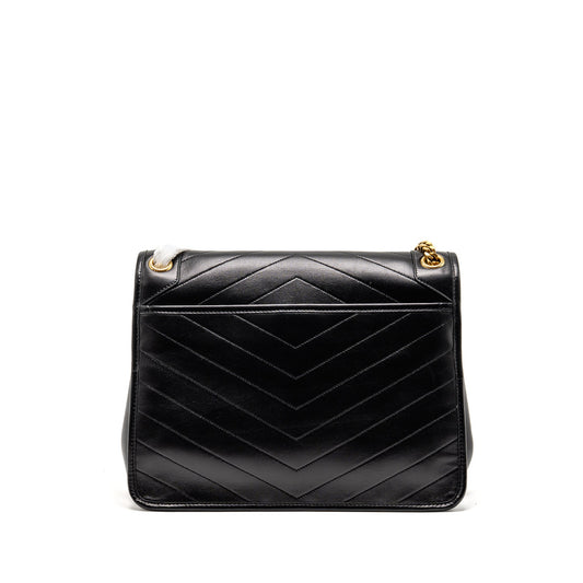 Saint Laurent Large Niki Purse Lambskin Black