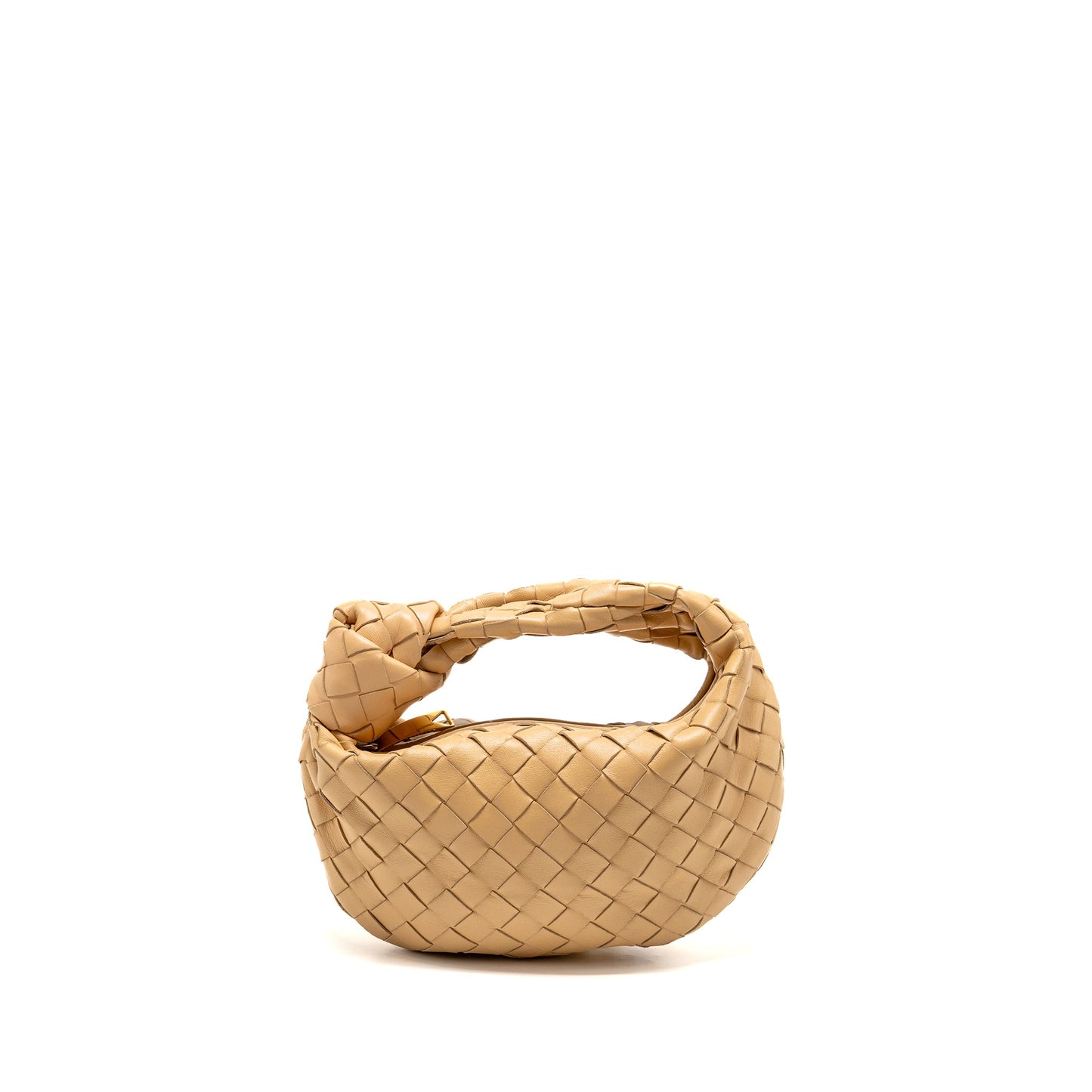 Bottega Veneta Mini Jodie Lambskin Beige