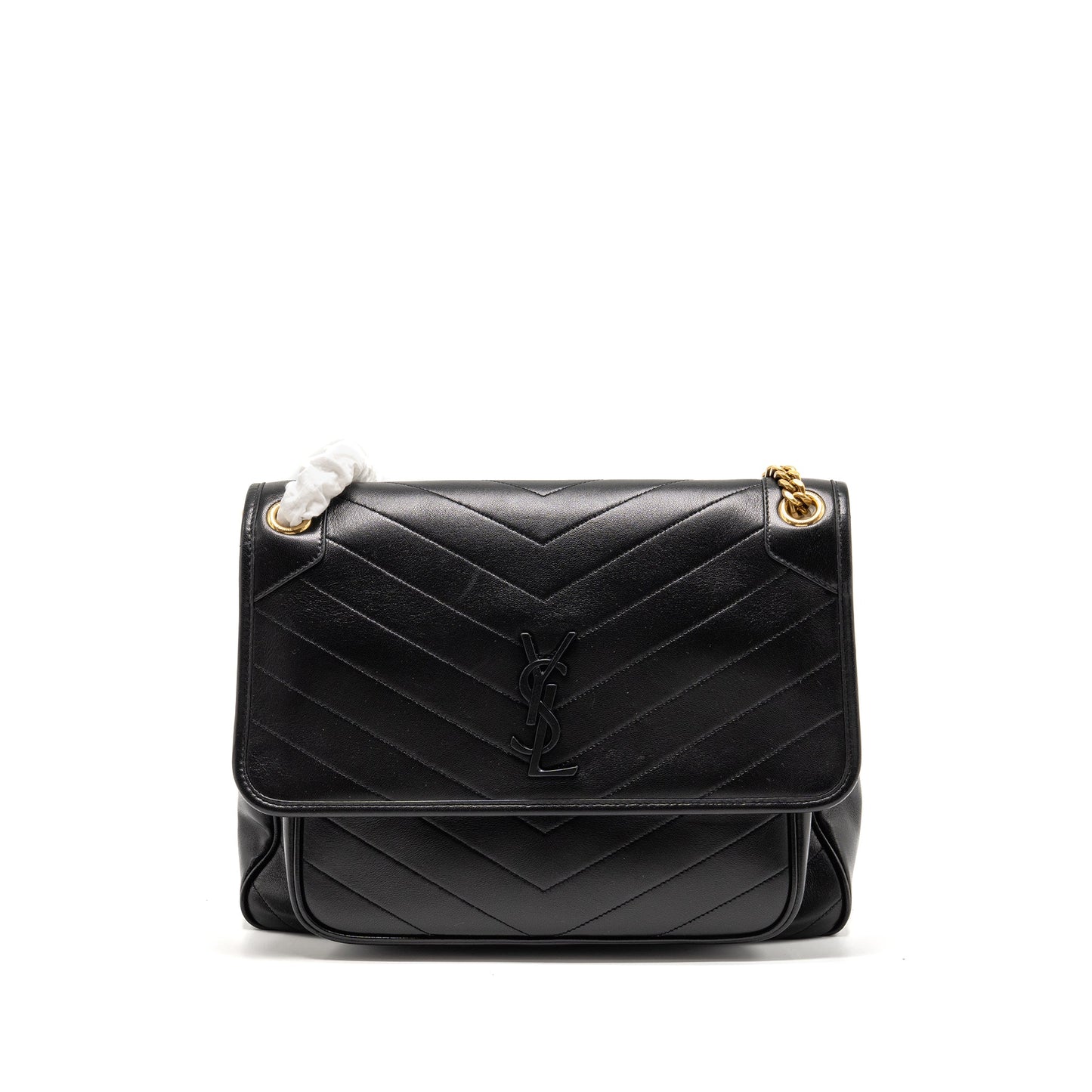 Saint Laurent Large Niki Purse Lambskin Black