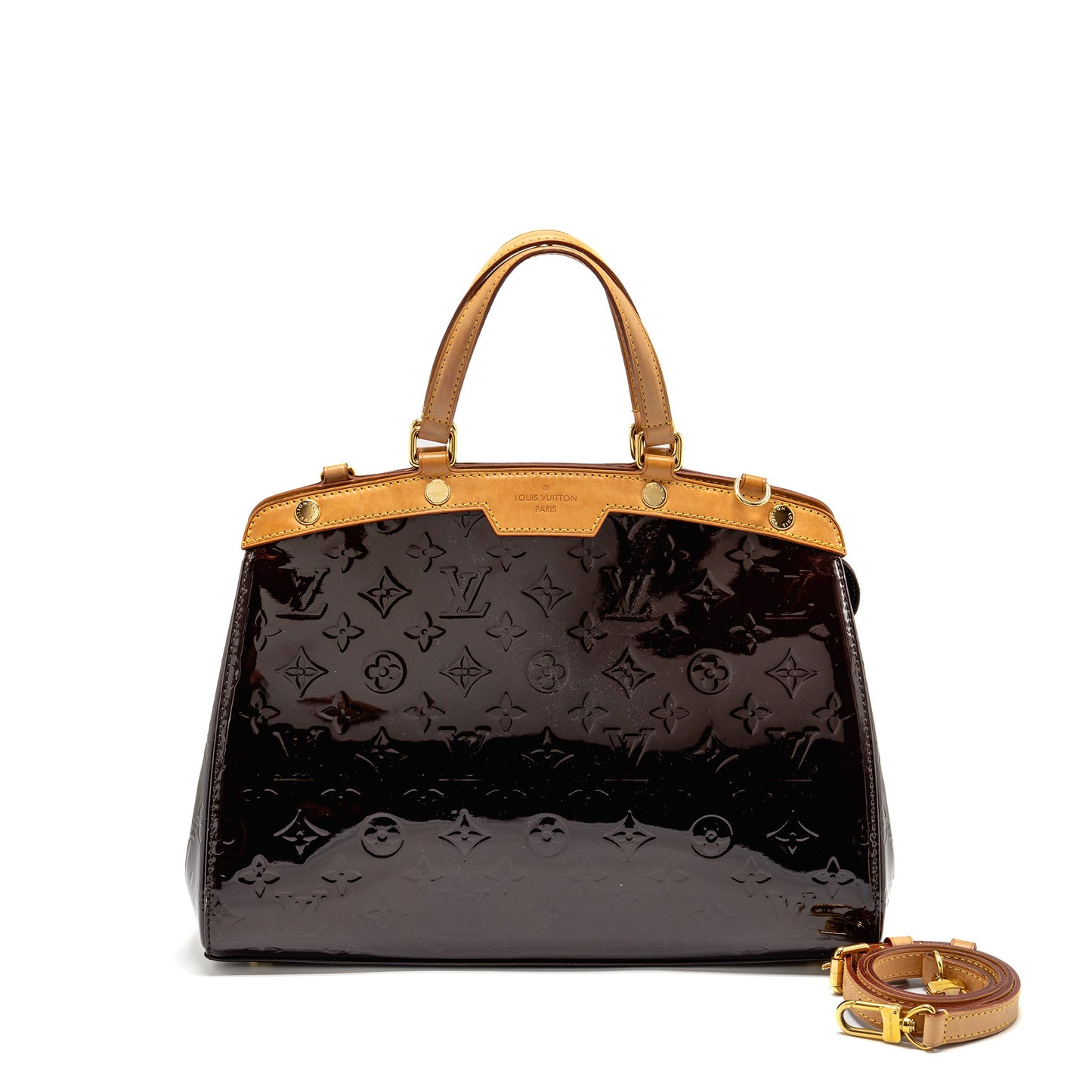 Louis Vuitton Vernis Brea Purse Monogram Patent Amarante