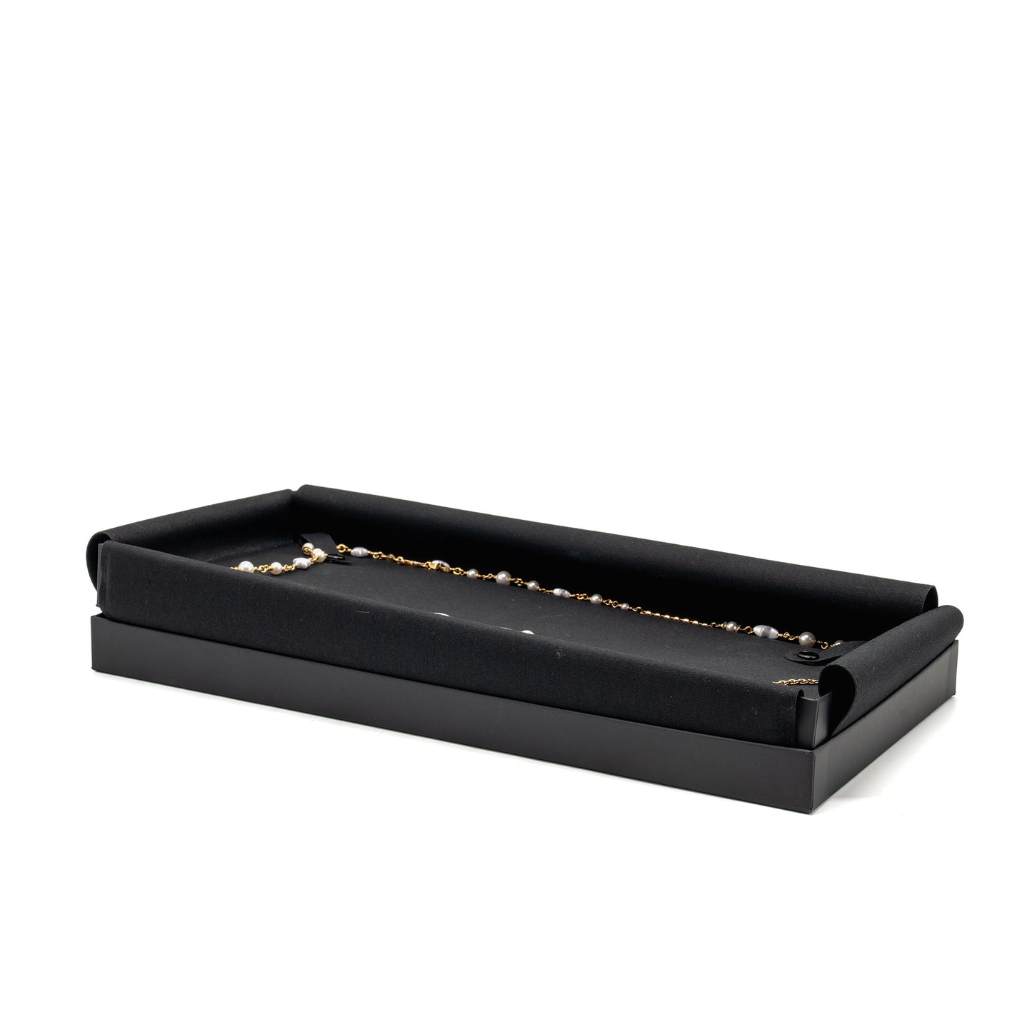Chanel CC Star Long Necklace Pearl/Crystal Gold Tone