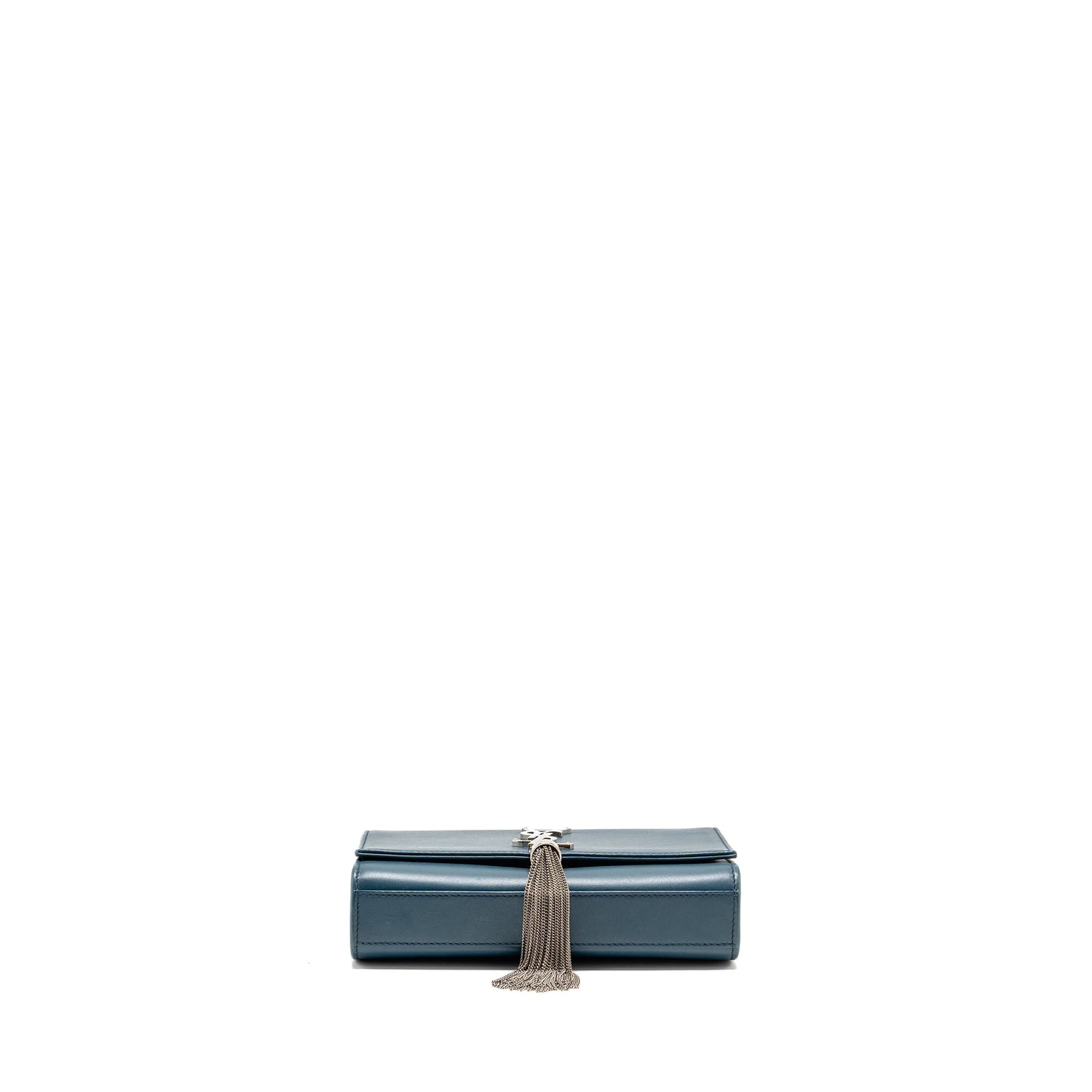 Saint Laurent/ Small Kate Purse with Tassel Caflskin Blue