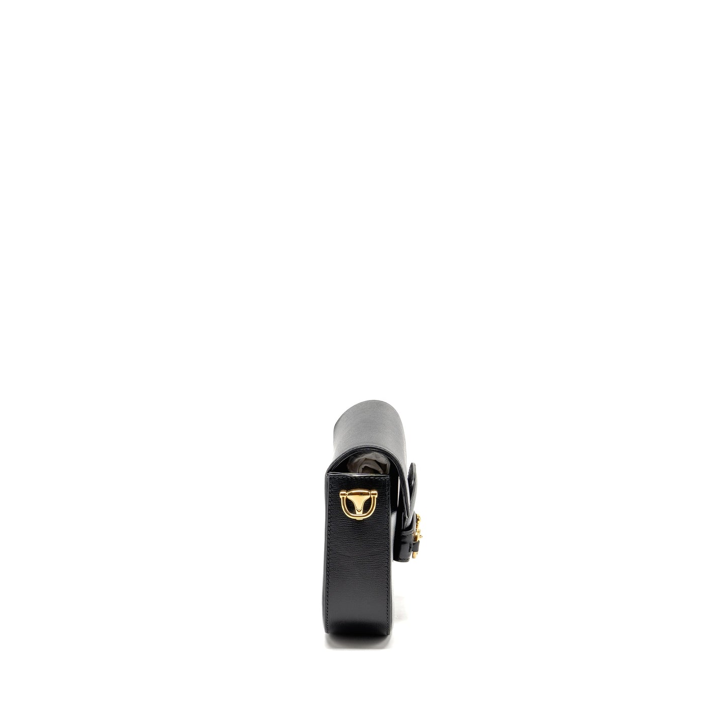 Gucci Horsebit 1955 Small Mini Purse Calfskin Black