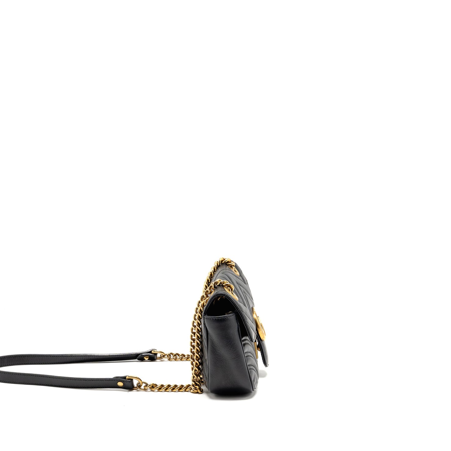 Gucci Small Marmont Mini Purse Calfskin Black