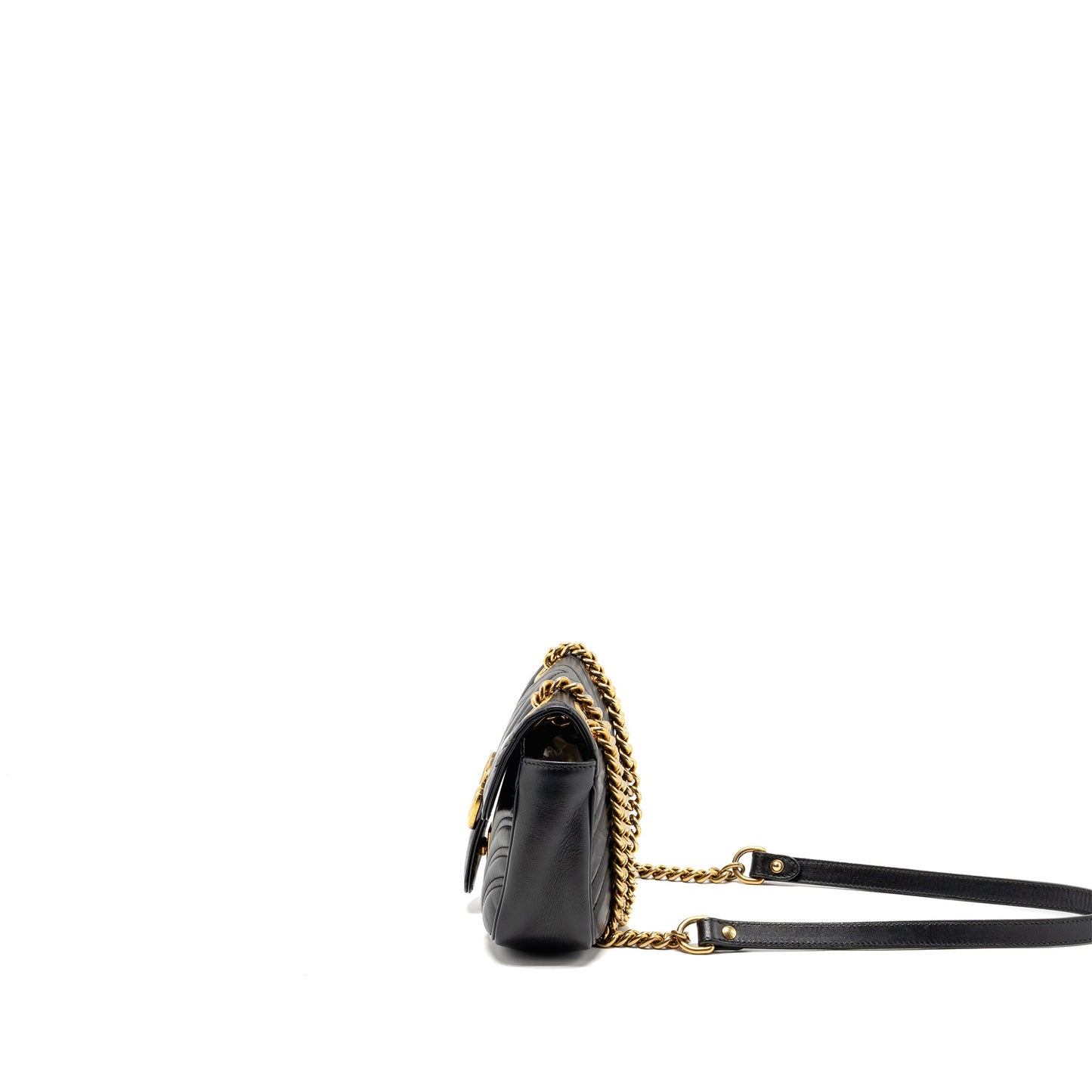 Gucci Small Marmont Mini Purse Calfskin Black