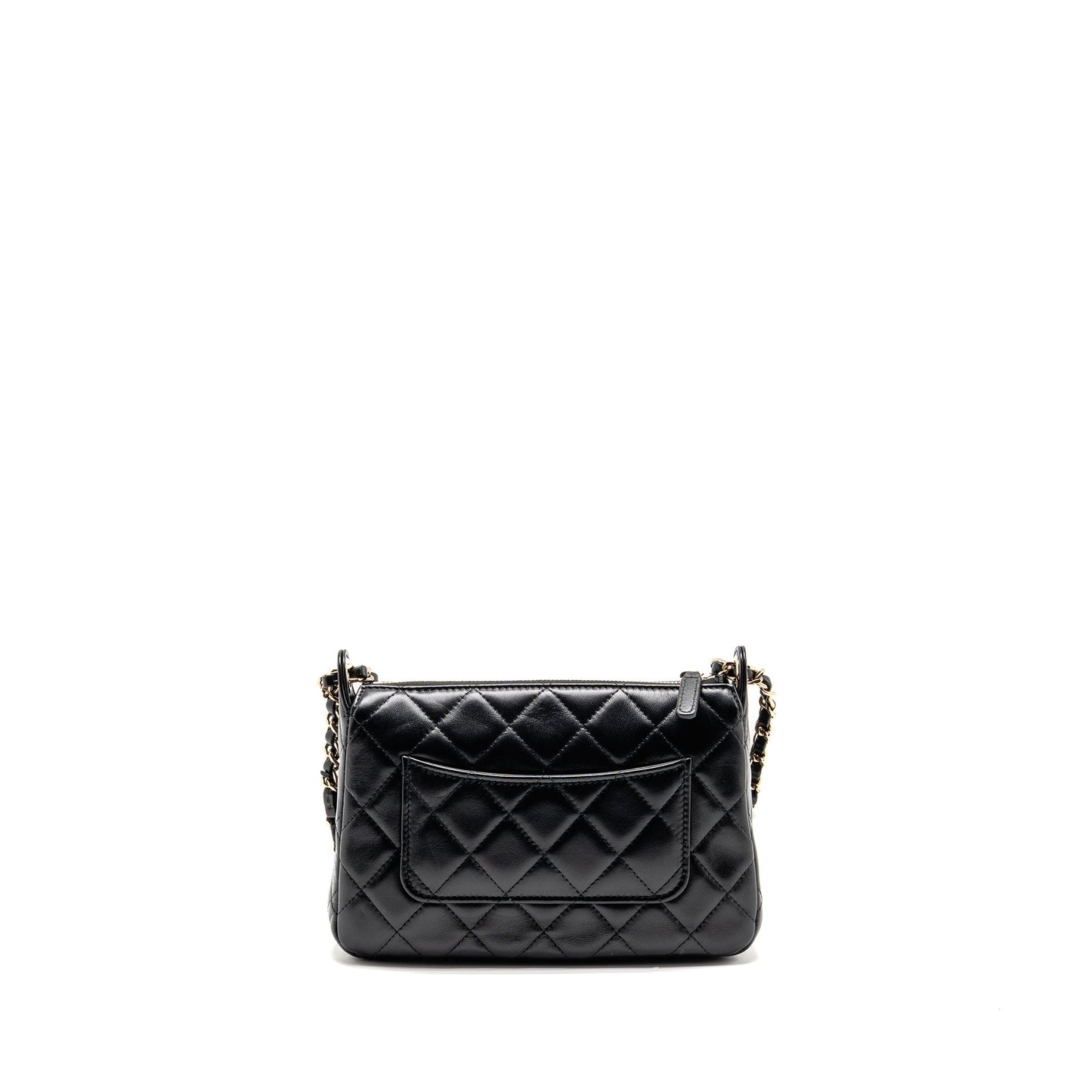 Chanel 25c Camera Bag Lambskin Black LGHW (microchip)