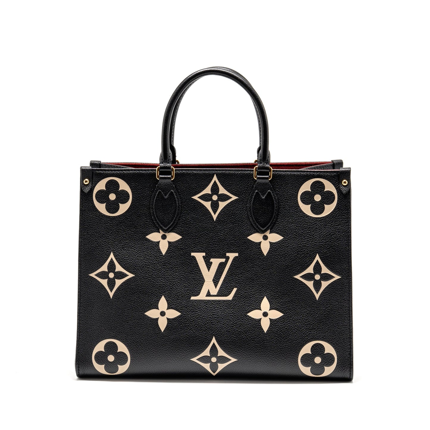 Louis Vuitton Onthego Monogram Empreinte Leather Black/Beige