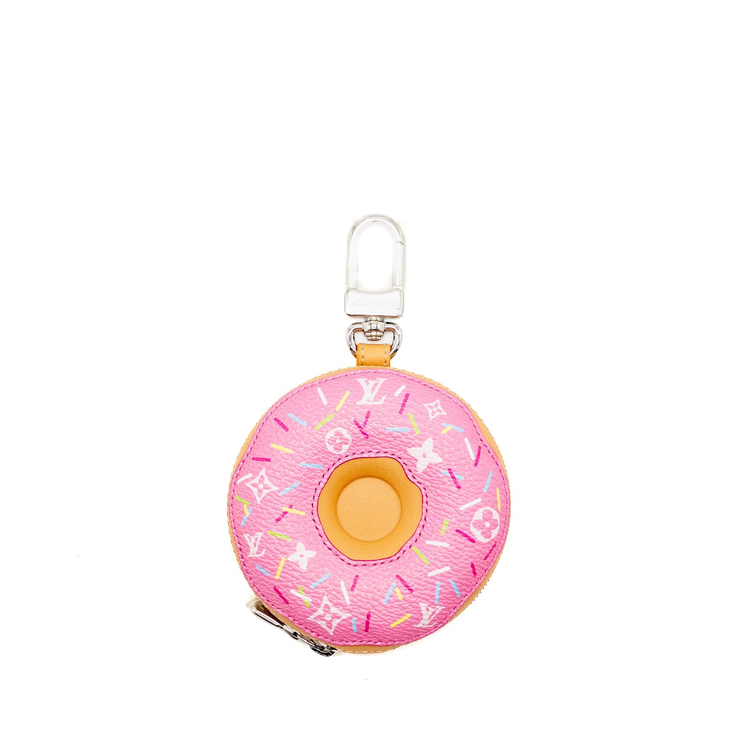 Louis Vuitton Lv Donut Purse Charm Leather/Canvas Pink