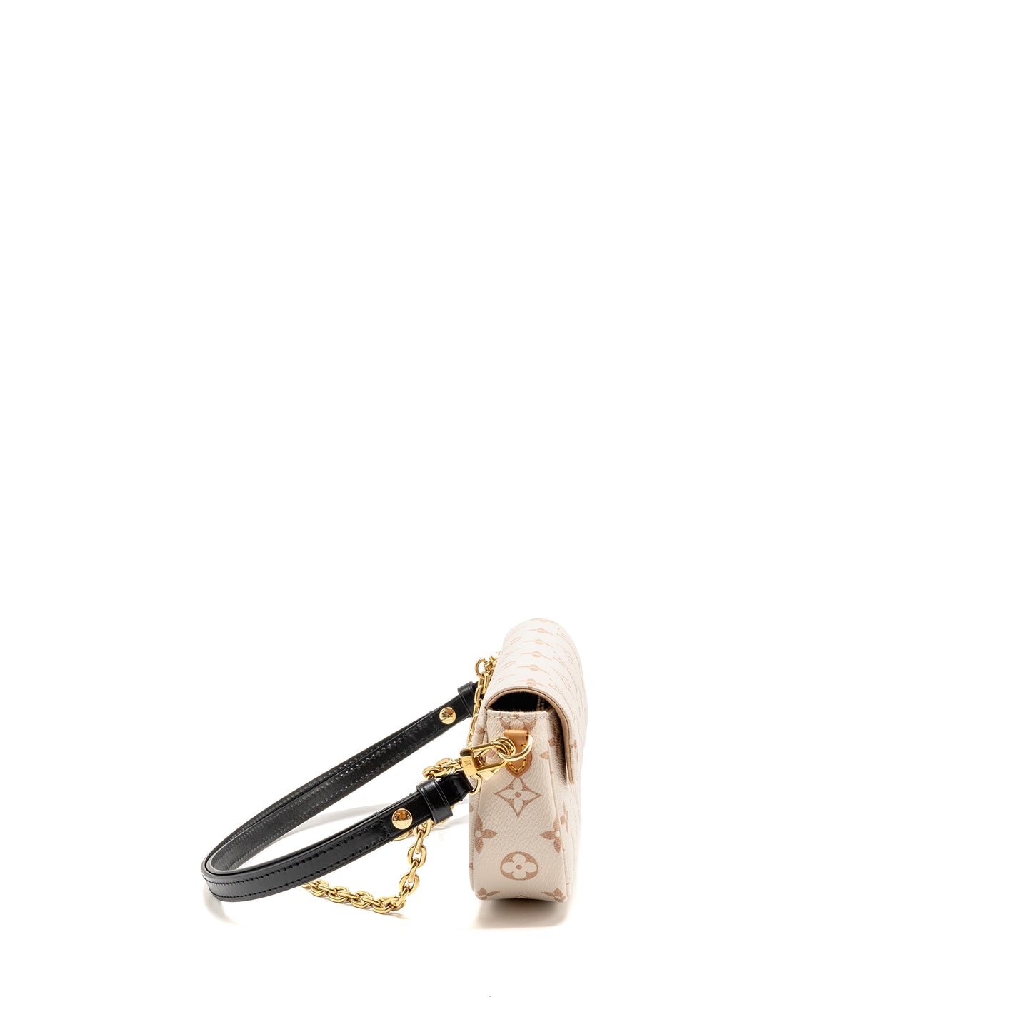 Louis Vuitton ivy wallet on chain monogram dune canvas beige/cream
