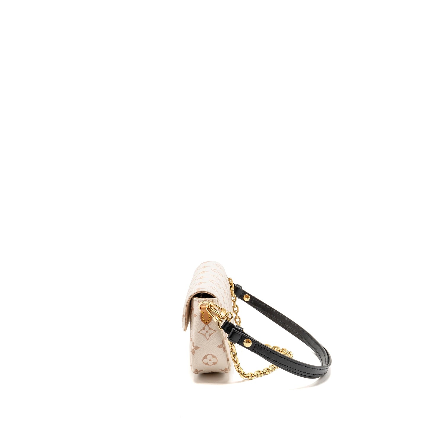Louis Vuitton ivy wallet on chain monogram dune canvas beige/cream