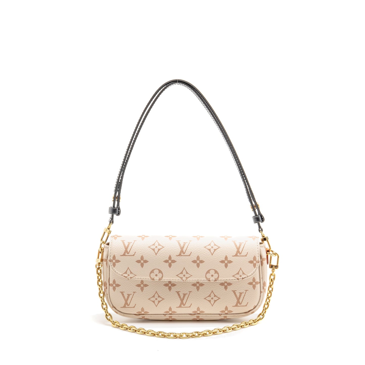 Louis Vuitton ivy wallet on chain monogram dune canvas beige/cream