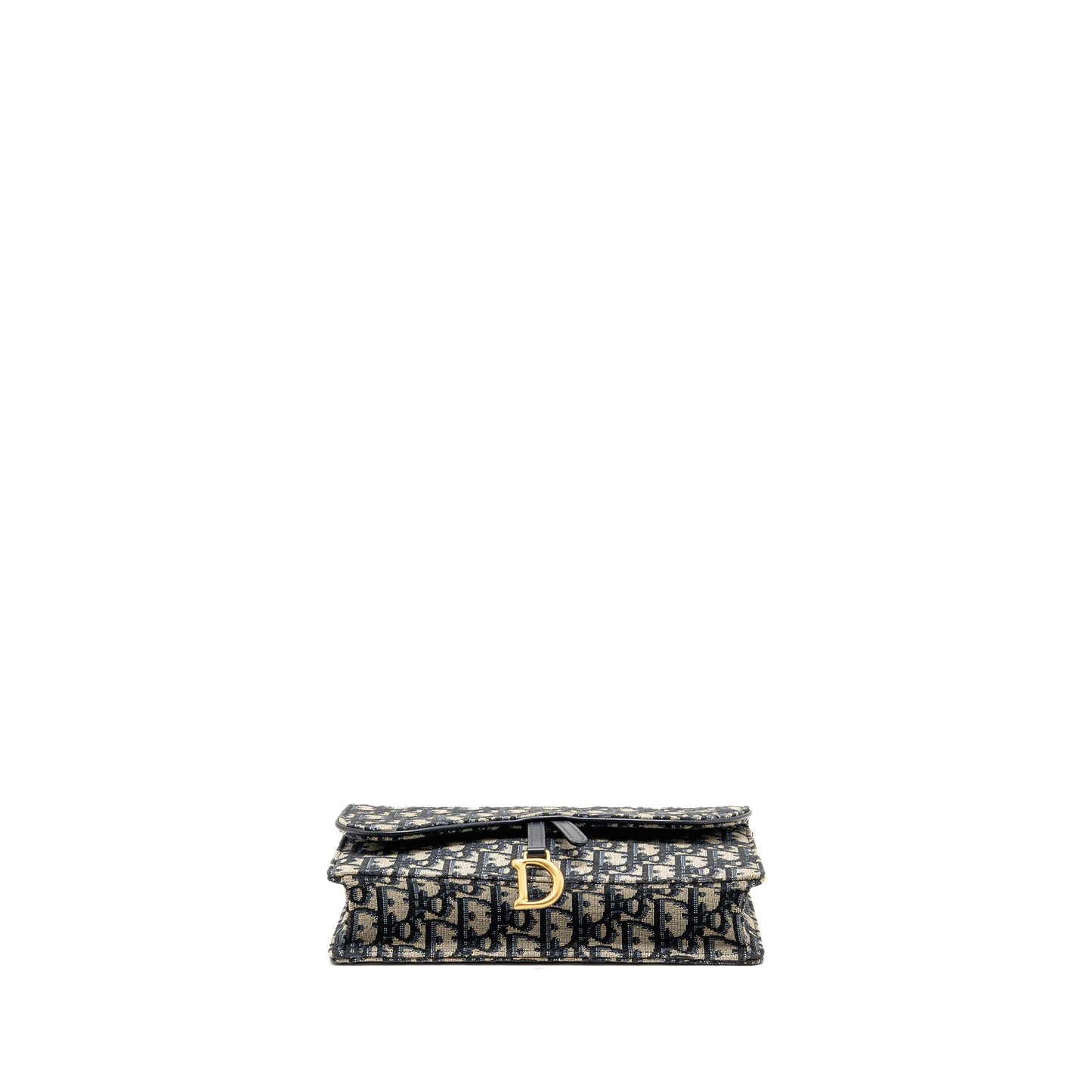 Saddle Pouch Dior Oblique Canvas Blue