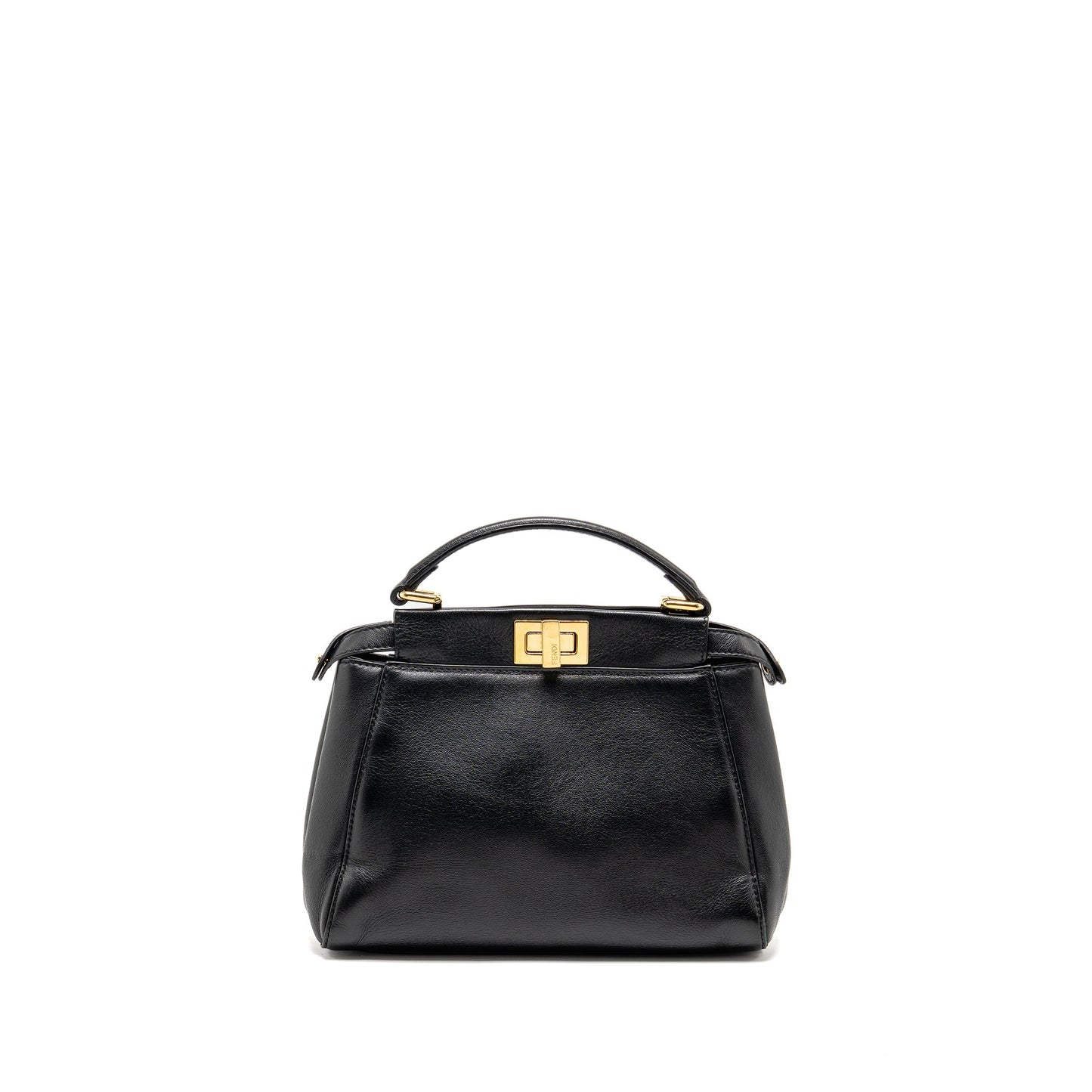 Fendi Mini Peekaboo Lambskin BLACK